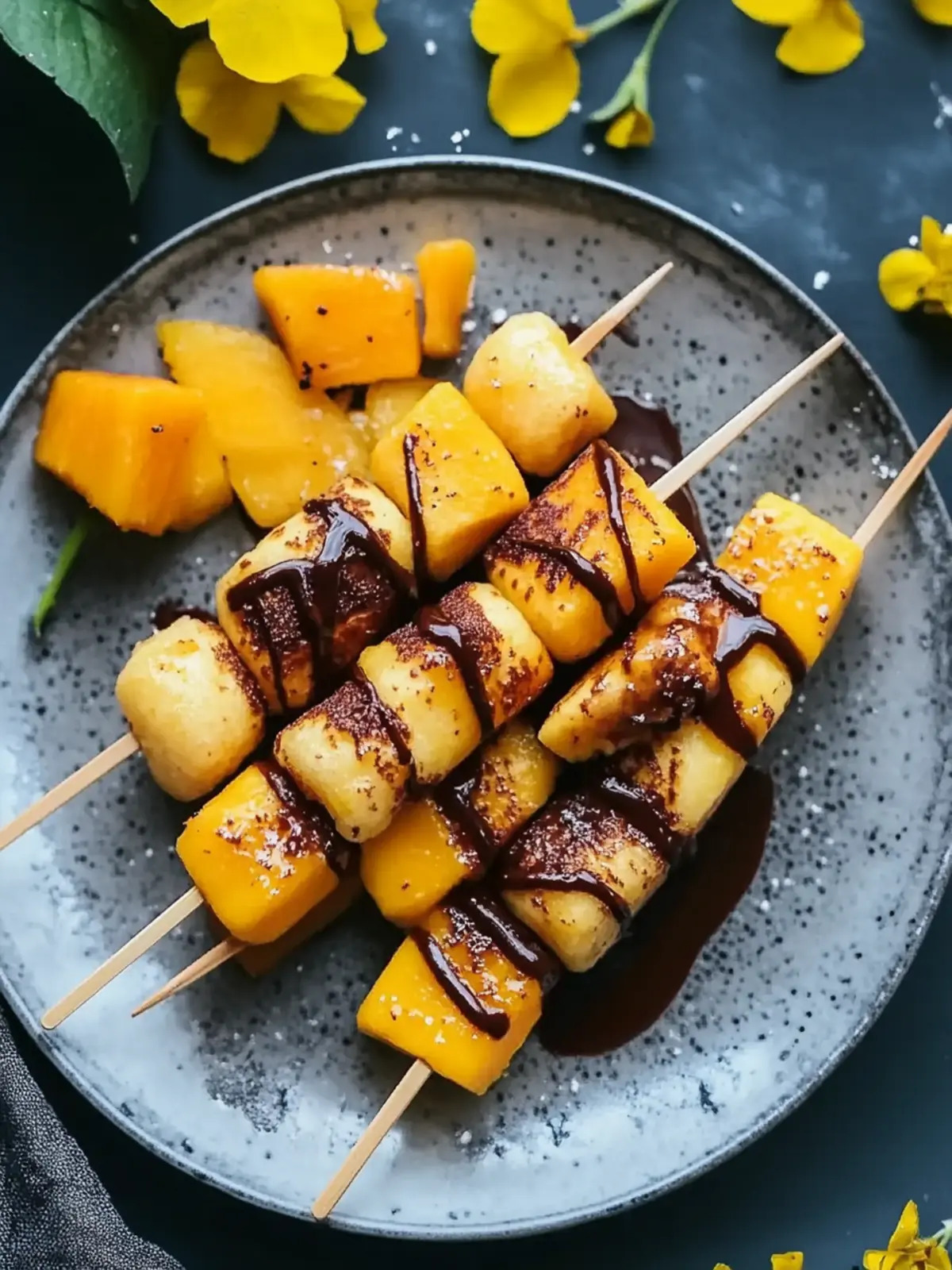 Mango Pancake Skewers with Nutella for a Fun Breakfast Twist 5 Mango Pancake Skewers with Nutella