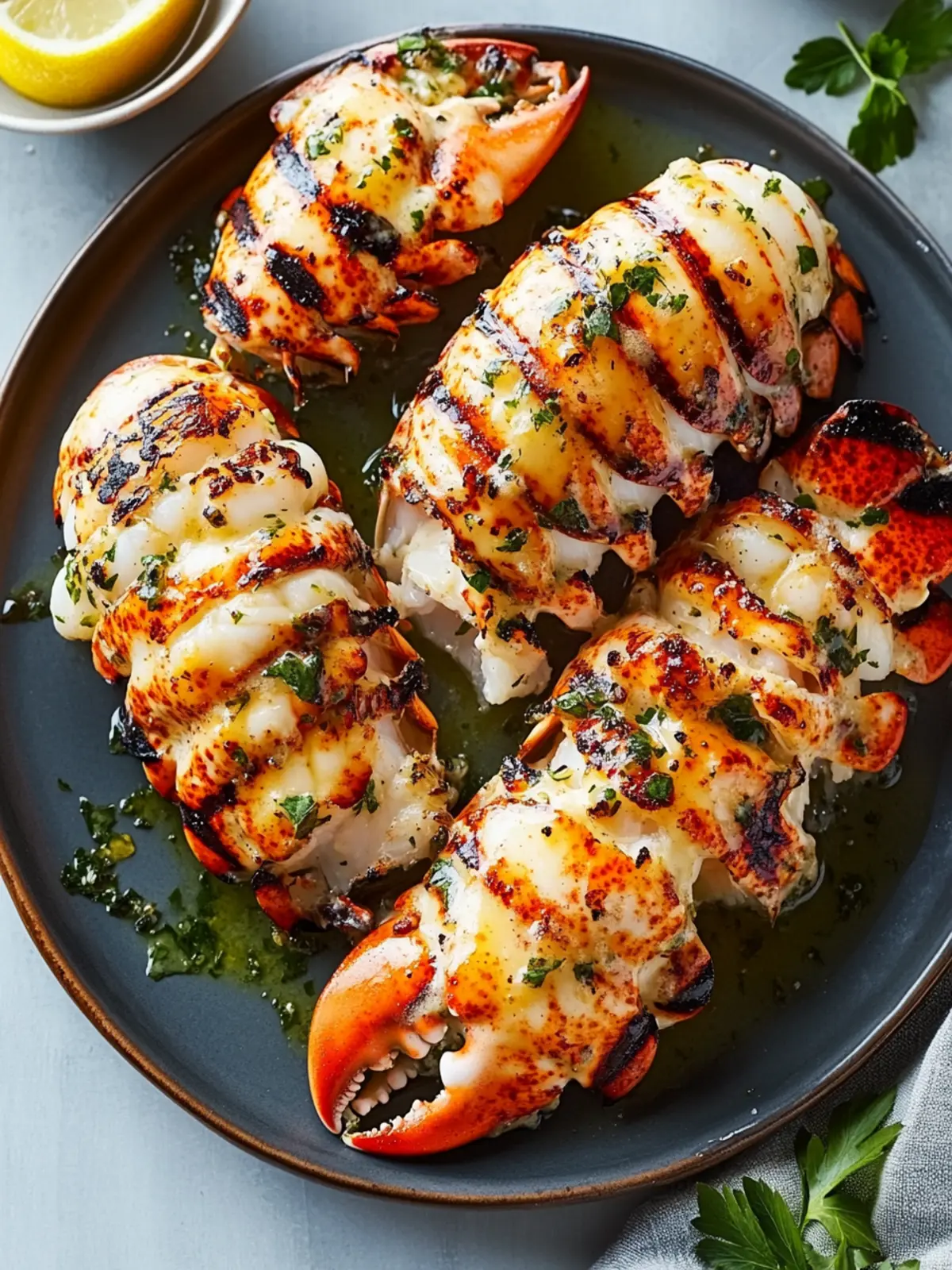 Mouthwatering Grilled Lobster Tail in Garlic Butter for Two 4 Grilled Lobster Tail in Garlic Butter