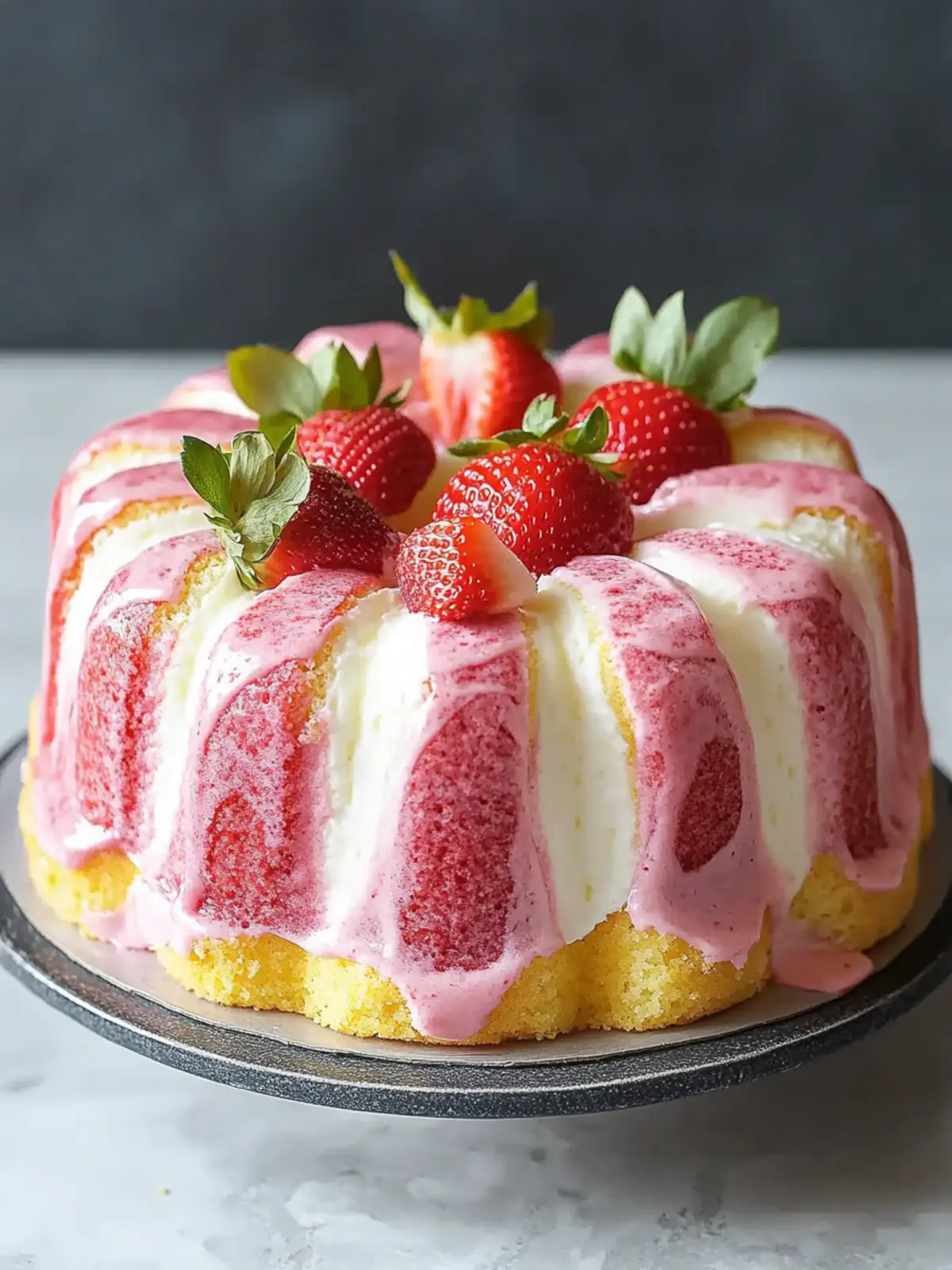 Irresistibly Moist Strawberry Milkshake Pound Cake Delight 4 Strawberry Milkshake Pound Cake