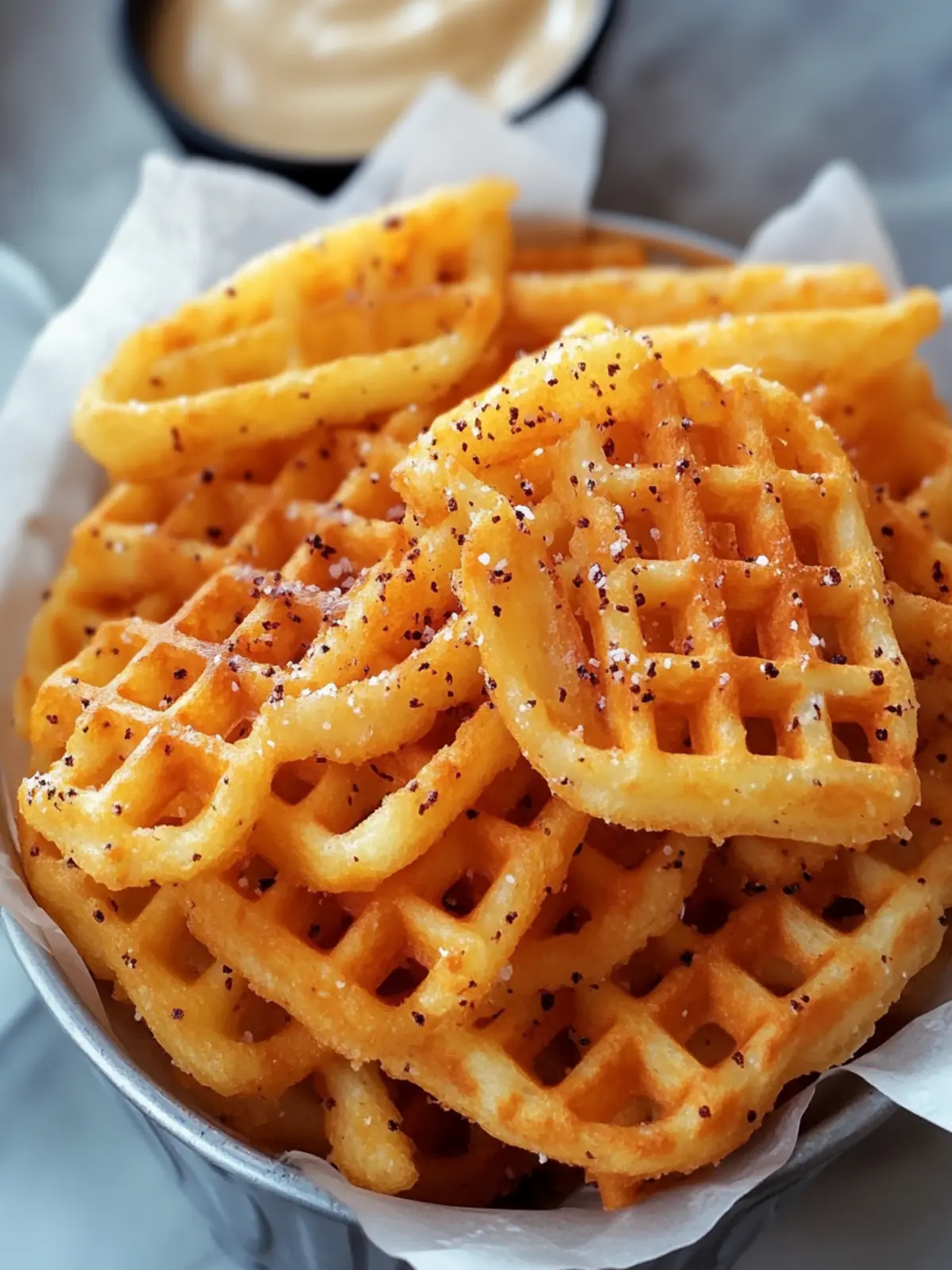 Crispy Seasoned Waffle Fries That Beat Fast Food Any Day 3 Crispy Seasoned Waffle Fries