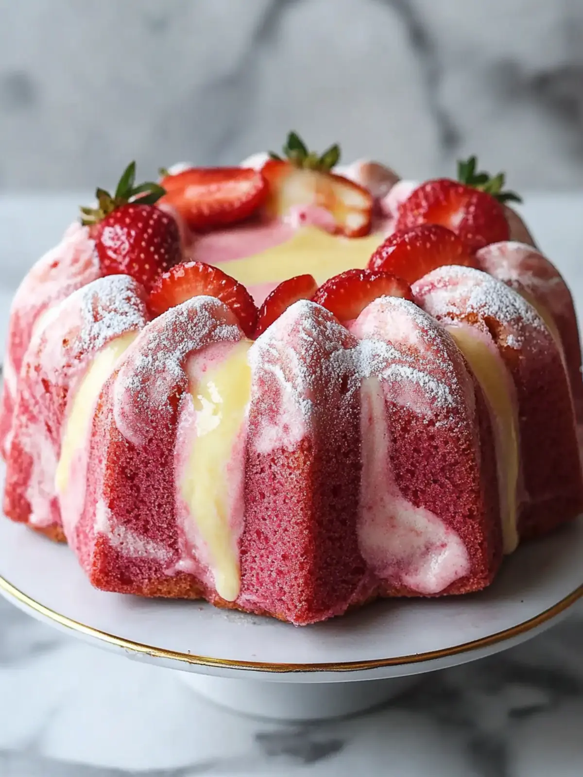 Irresistibly Moist Strawberry Milkshake Pound Cake Delight 3 Strawberry Milkshake Pound Cake