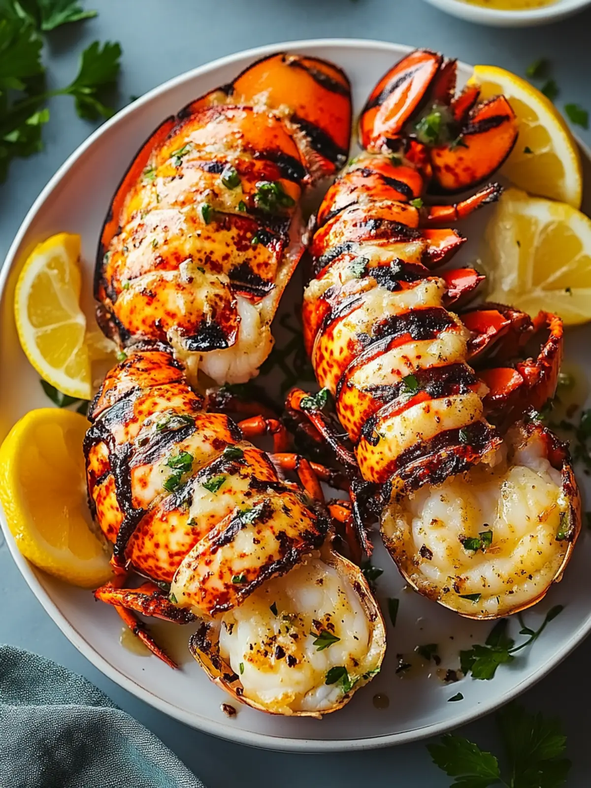 Mouthwatering Grilled Lobster Tail in Garlic Butter for Two 3 Grilled Lobster Tail in Garlic Butter
