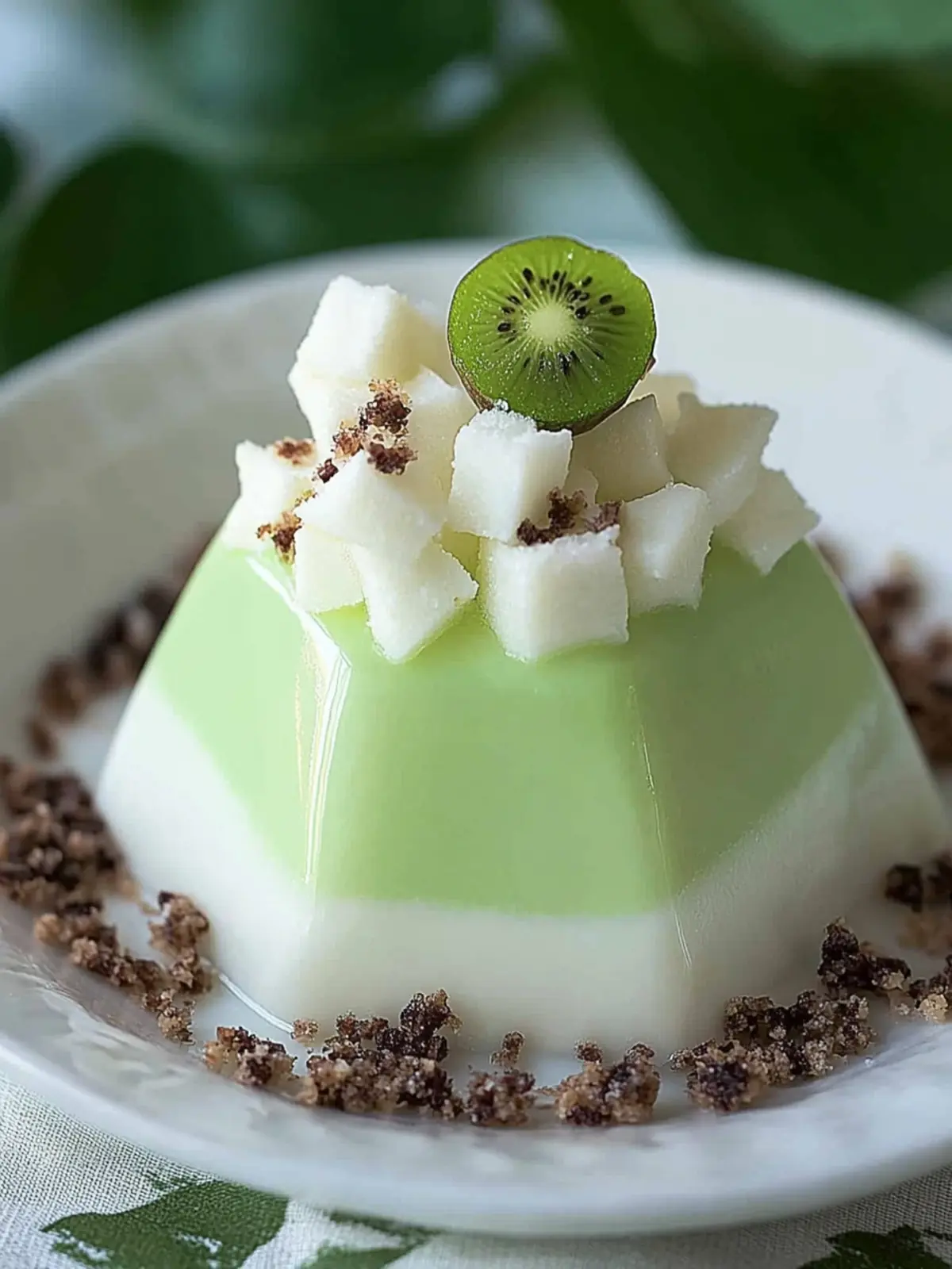 Creamy Coconut Pandan Panna Cotta That Delights Every Bite 2 Coconut Pandan Panna Cotta