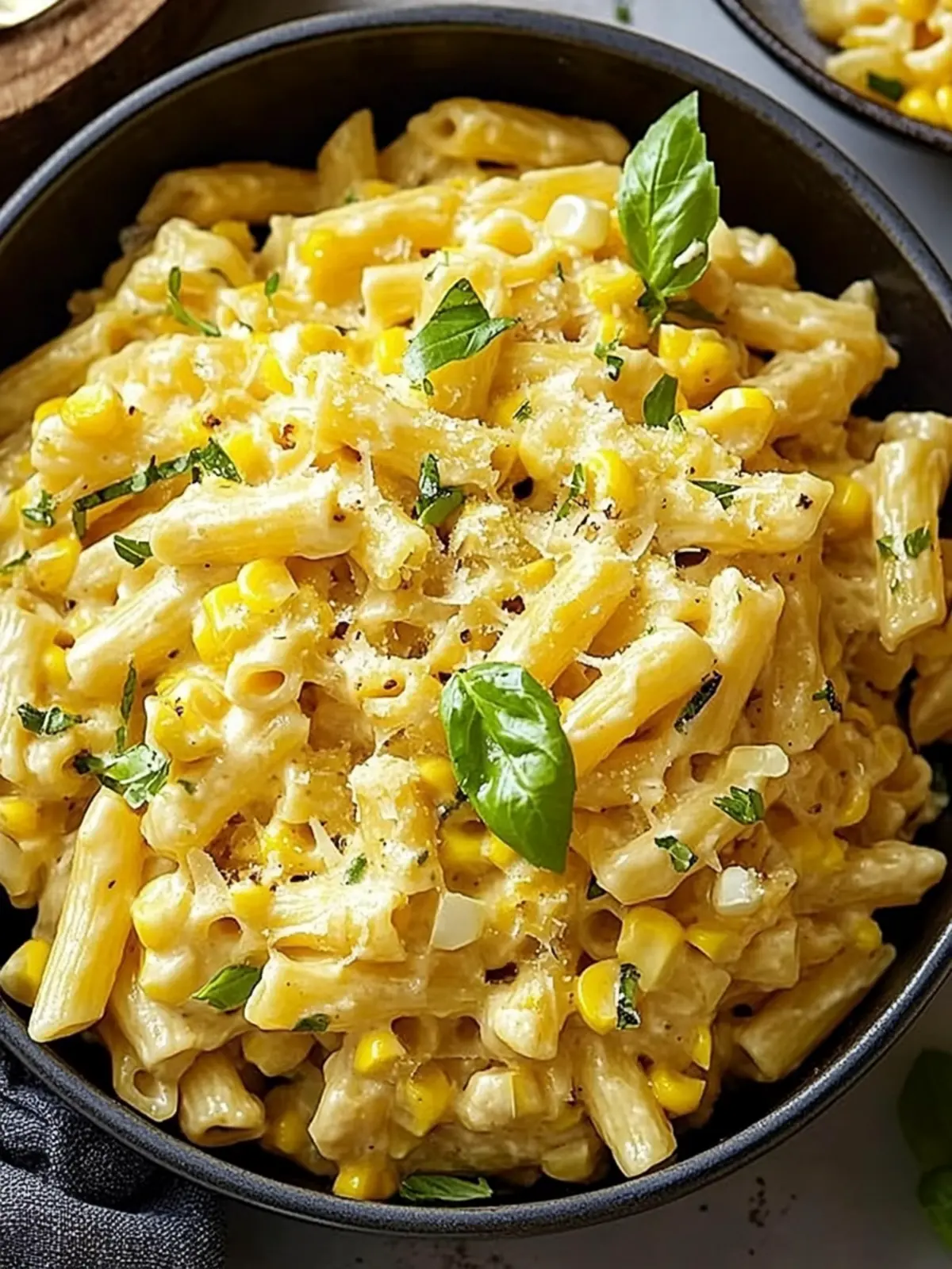 Creamy Sweet Corn Pasta That Will Brighten Your Dinner! 4 Creamy Sweet Corn Pasta