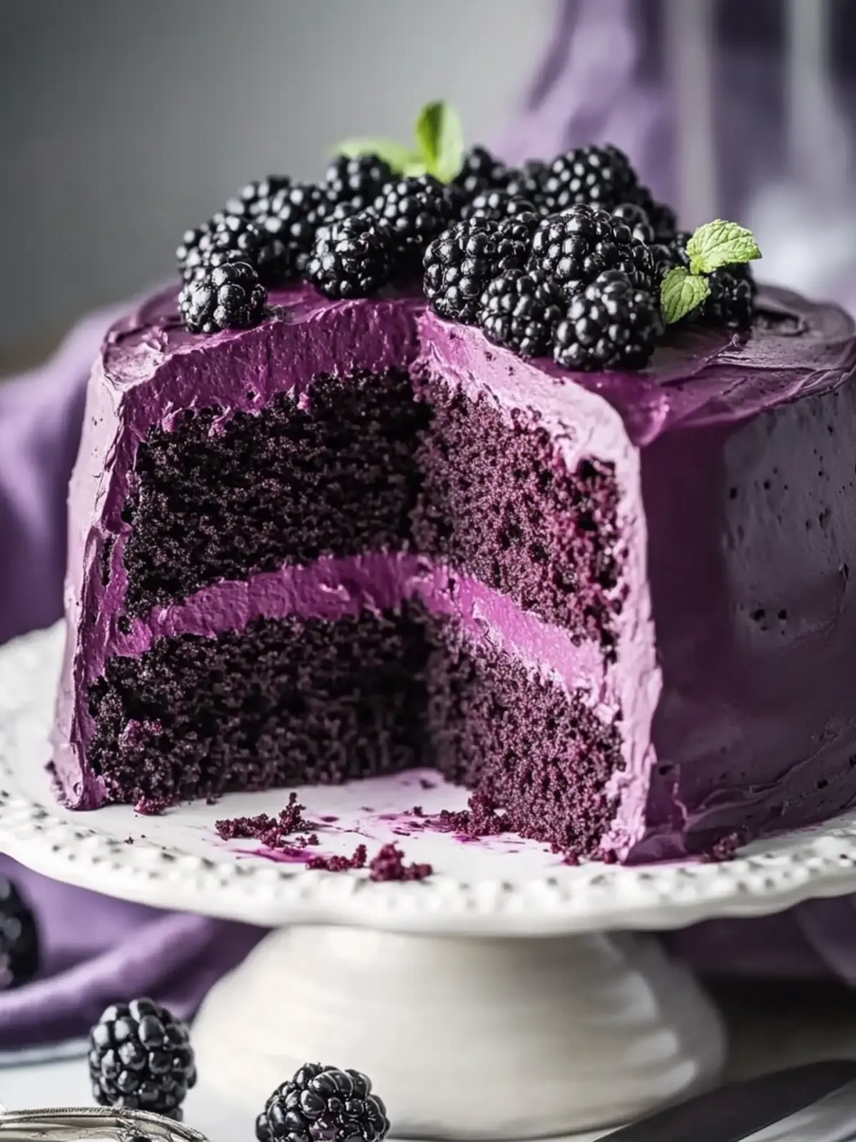 Decadent Blackberry Velvet Cake for Your Next Sweet Indulgence 5 Blackberry Velvet Cake