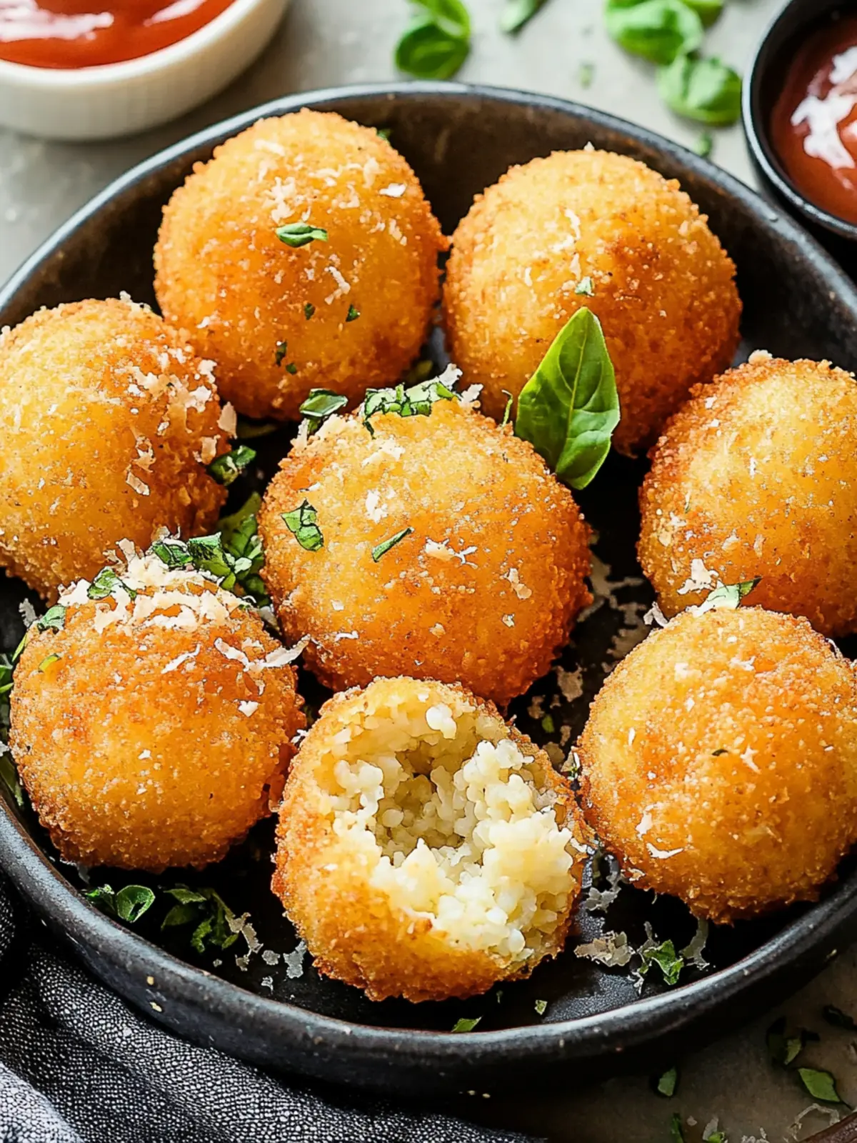 Crispy Cauliflower Arancini: Guilt-Free Flavor Explosion 4 Cauliflower Arancini