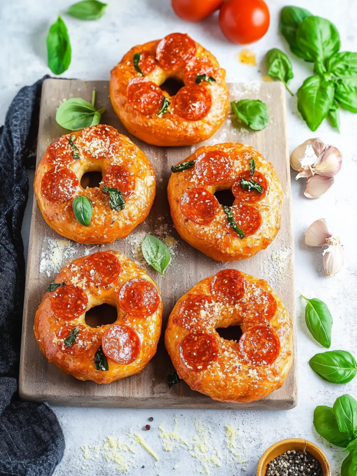 Cheesy Tomato Basil Pepperoni Bagels That Wow Every Bite 4 Cheesy Tomato Basil Pepperoni Bagels