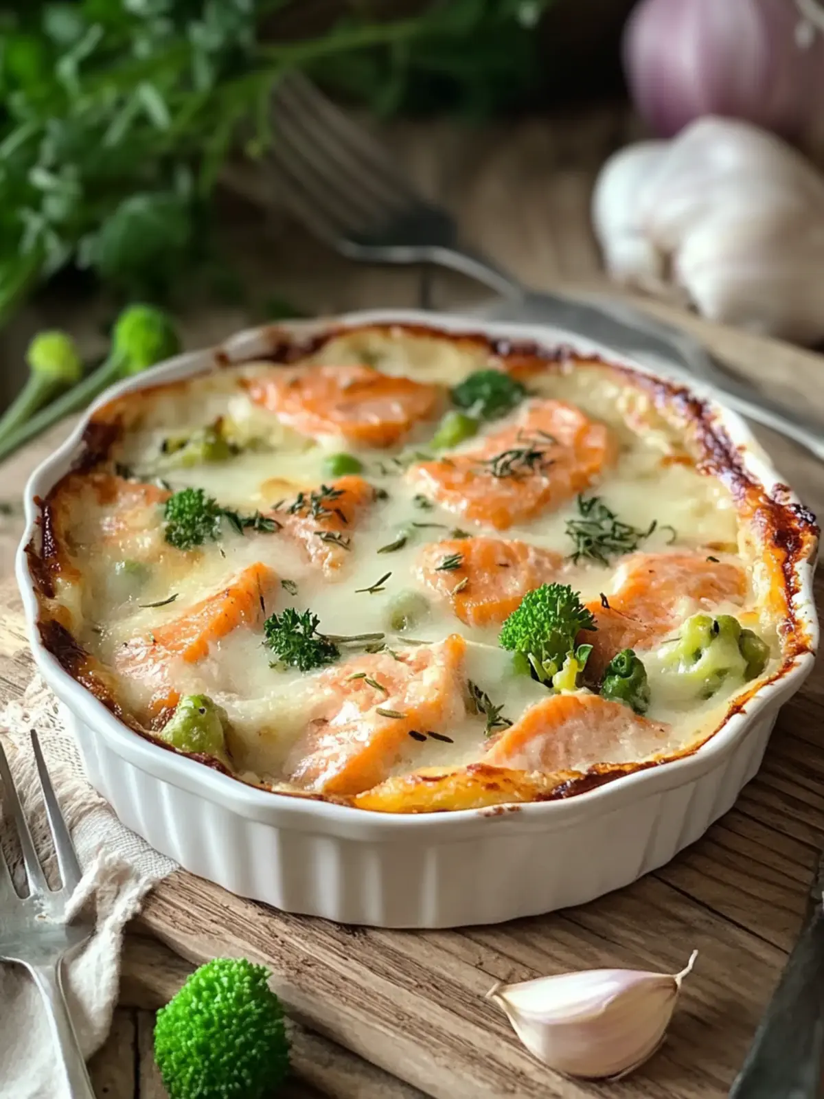 Delicious Salmon Gratin with Cheesy Broccoli Goodness 5 Salmon Gratin