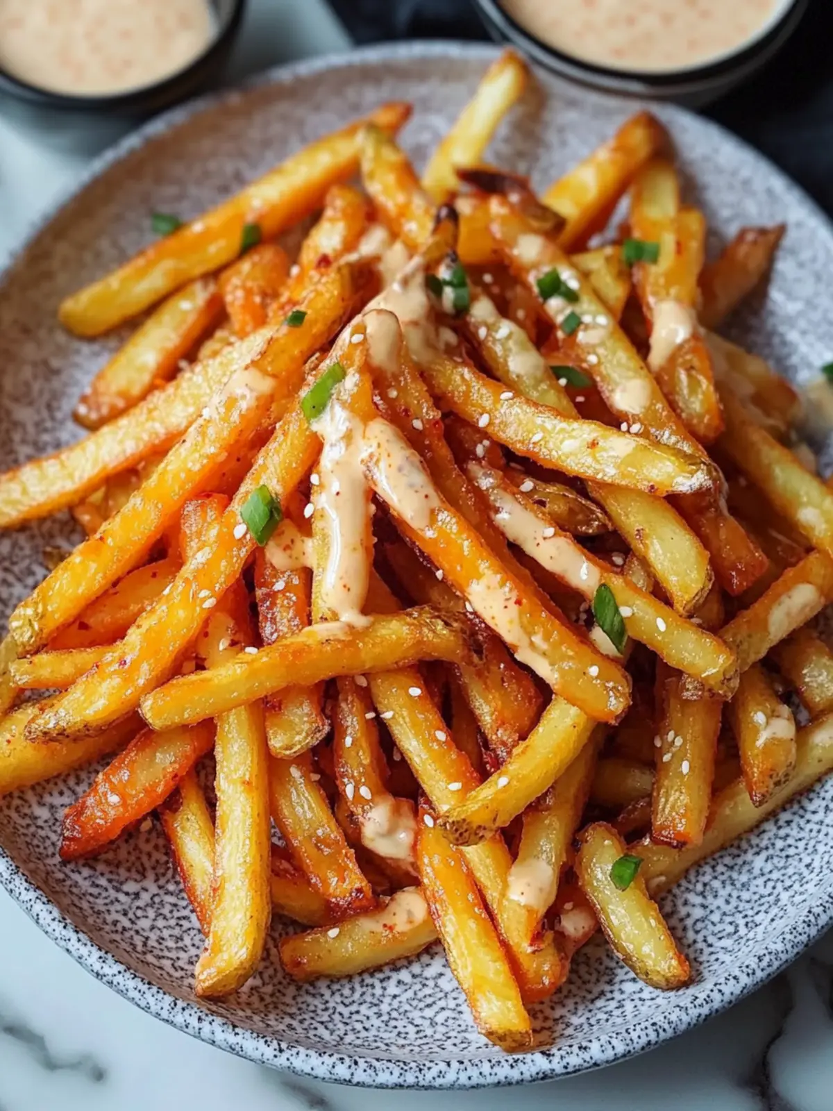 Irresistible Kimchi Fries with Spicy Mayo for Ultimate Flavor 2 Kimchi Fries with Spicy Mayo