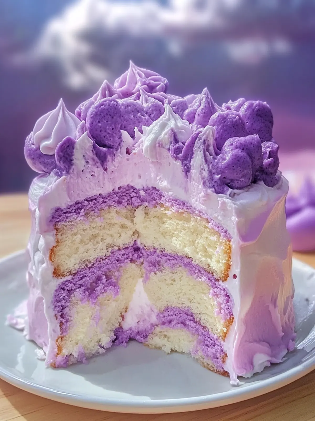 Taro Ube Cloud Cake: Light, Fluffy Bliss for Any Occasion 4 Taro Ube Cloud Cake
