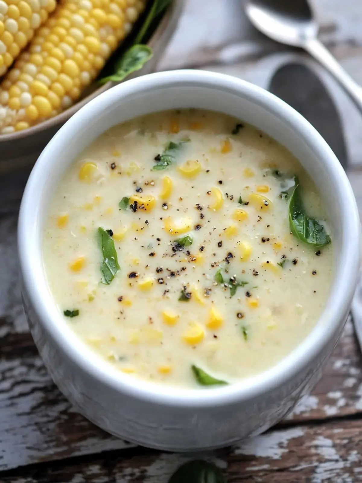 Savory Basil Corn Chowder: A Creamy Feast in Just 25 Minutes 5 Basil Corn Chowder