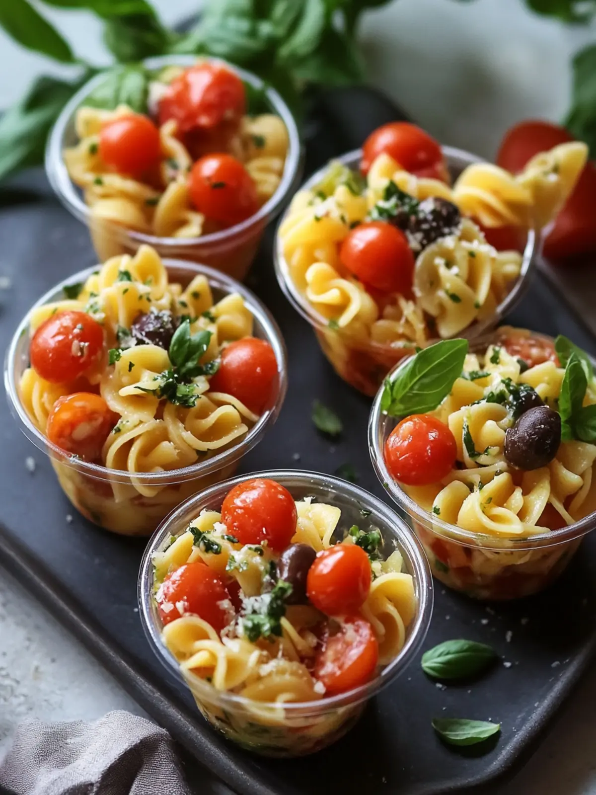 Refreshing Pasta Salad Cups: Perfect for Your Next Gathering 2 Pasta Salad Cups