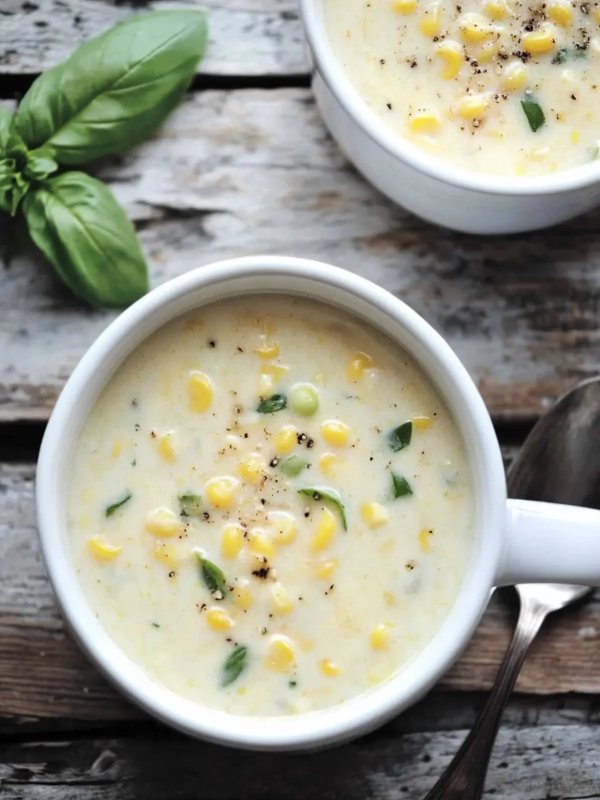 Savory Basil Corn Chowder: A Creamy Feast in Just 25 Minutes 3 Basil Corn Chowder