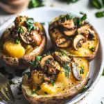 Irresistibly Cheesy Stuffed Baked Potatoes with Mushrooms 6 Stuffed Baked Potatoes with Mushrooms