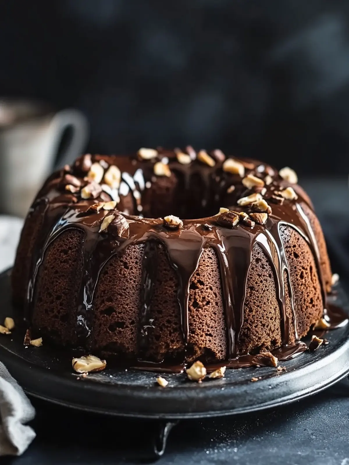 Irresistible Hazelnut Bundt Cake with Espresso & Chocolate Glaze 2 Hazelnut Bundt Cake with Espresso & Chocolate Glaze
