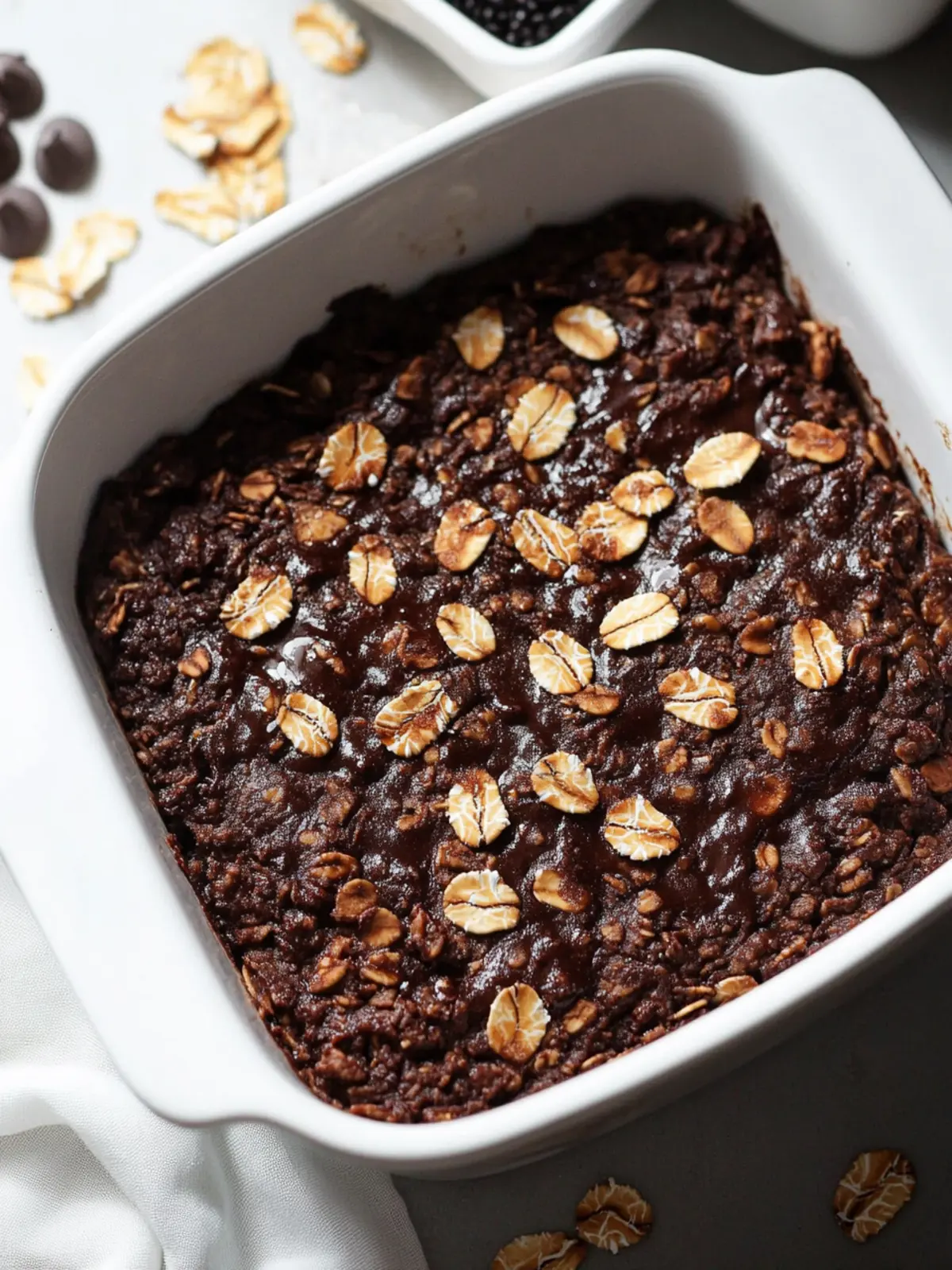 Indulge in Brownie Baked Oatmeal for a Guilt-Free Treat 2 Brownie Baked Oatmeal