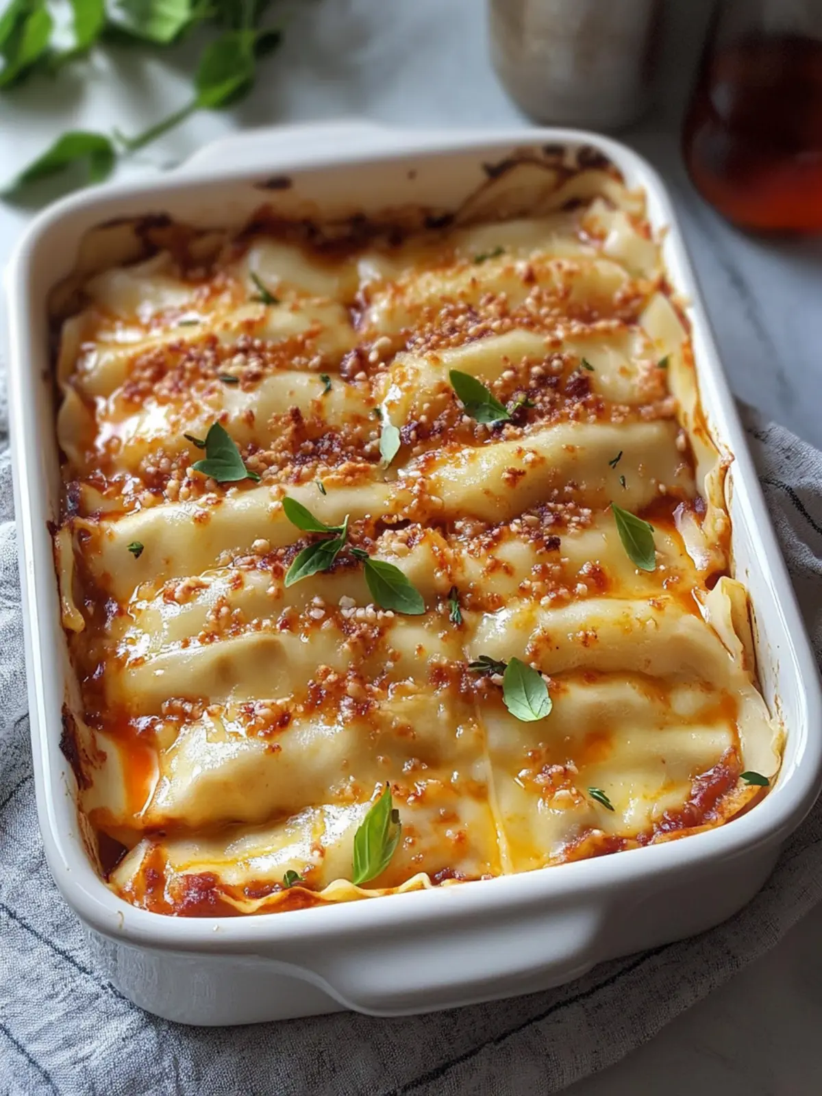 Mouthwatering Dumpling Lasagna: A Cozy, Homemade Delight 2 Dumpling Lasagna