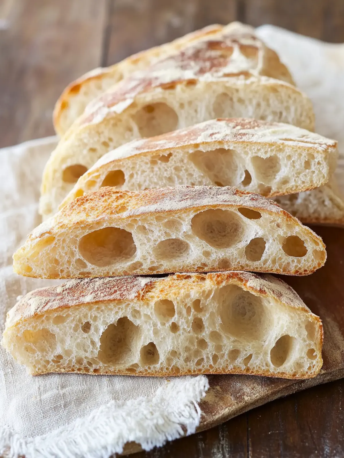 Heavenly No-Knead Ciabatta: Soft, Flavorful, and Easy! 2 No-Knead Ciabatta