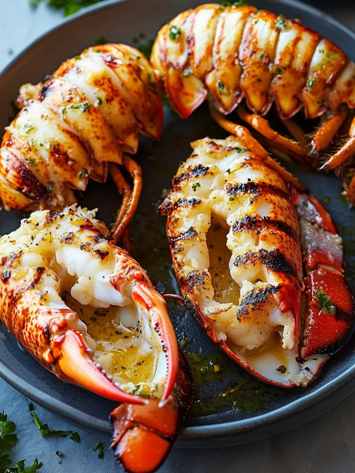 Mouthwatering Grilled Lobster Tail in Garlic Butter for Two 5 Grilled Lobster Tail in Garlic Butter