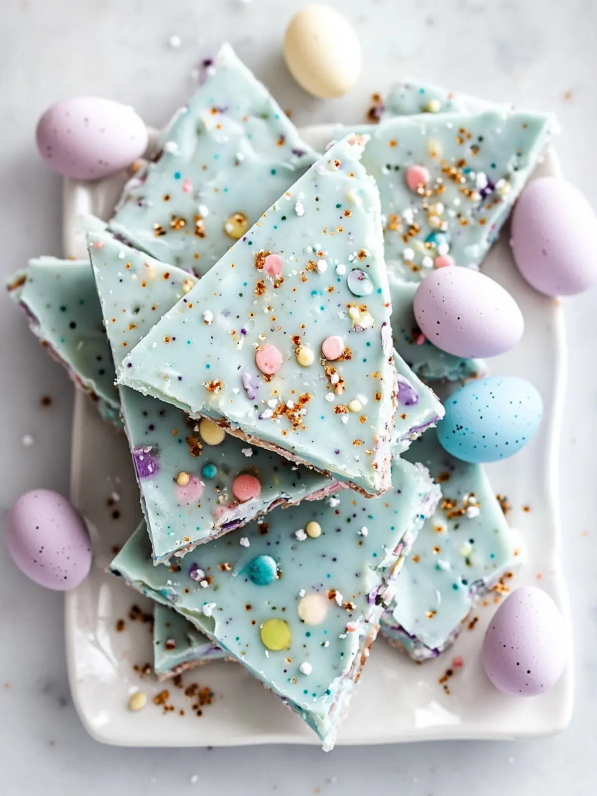 Indulge in Homemade Robin Egg Easter Bark Delight 2 Robin Egg Easter Bark