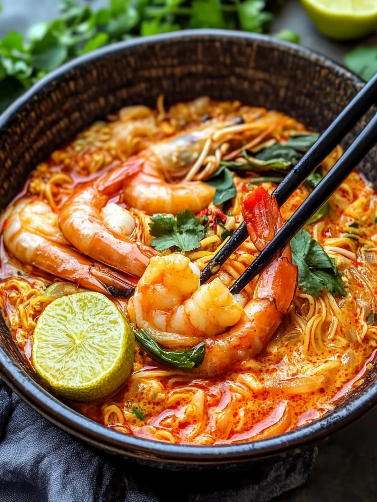 Tom Yum Mama Noodles with Shrimp – Quick Thai Comfort Food 4 Tom Yum Mama Noodles Shrimp