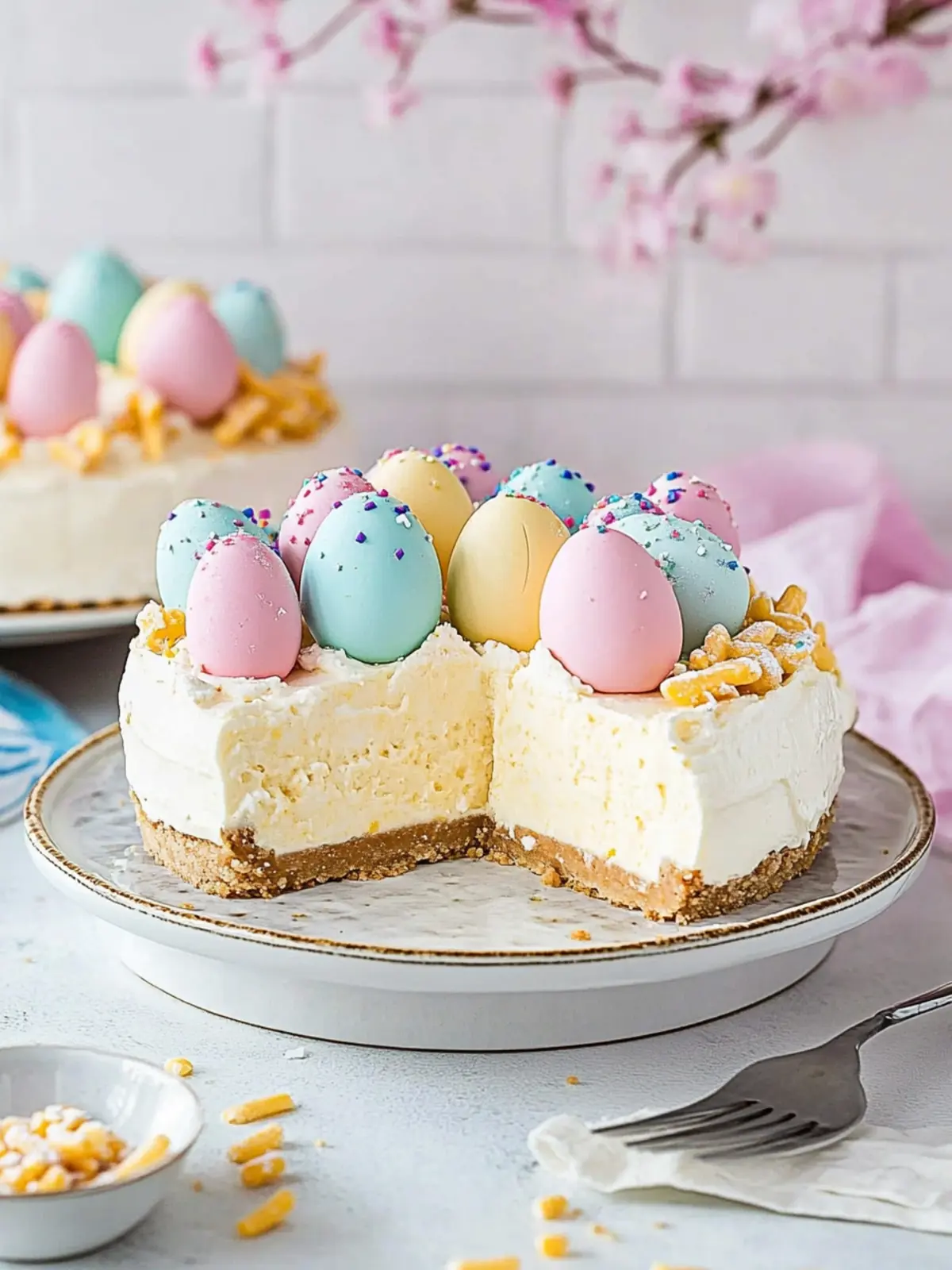 Decadent Easter Egg Cheesecake: A Colorful Sweet Delight 4 Easter Egg Cheesecake