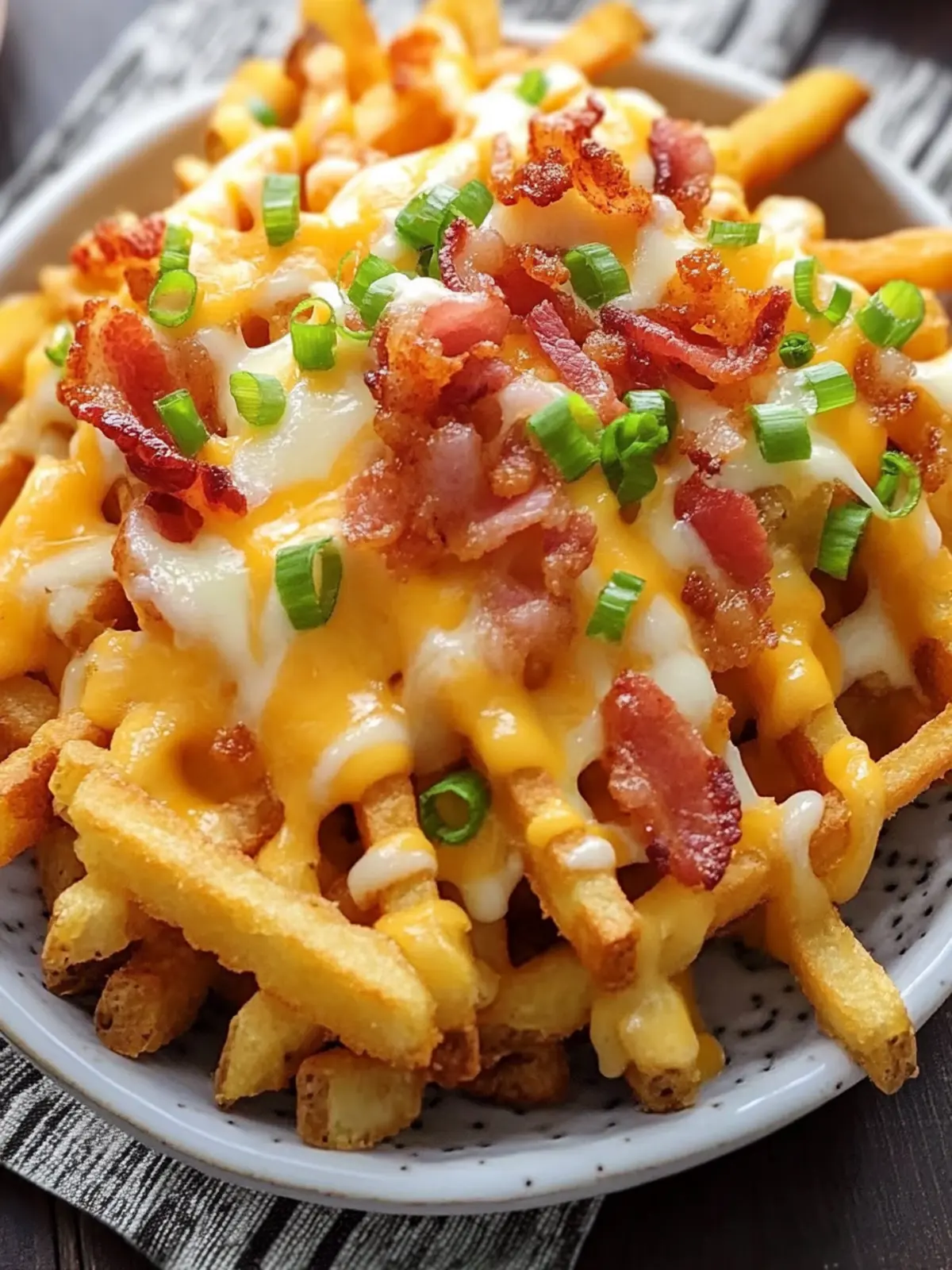 Irresistible Loaded Waffle Fries Cheese Bacon Bliss 4 Loaded Waffle Fries Cheese Bacon