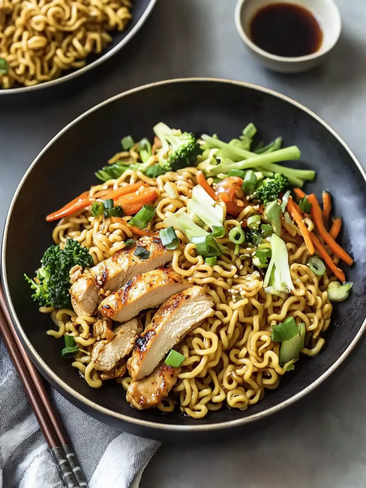 Savory Chicken Yakisoba with Ramen Noodles in 30 Minutes 4 Chicken Yakisoba with Ramen Noodles