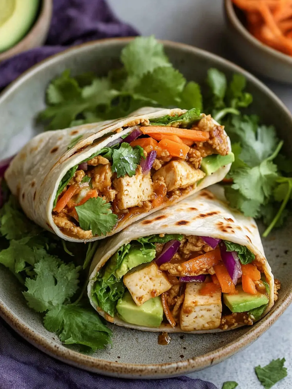 Maple Hoisin Shredded Tofu Wraps: Flavor-Packed Meal Prep! 5 Maple Hoisin Shredded Tofu Wraps