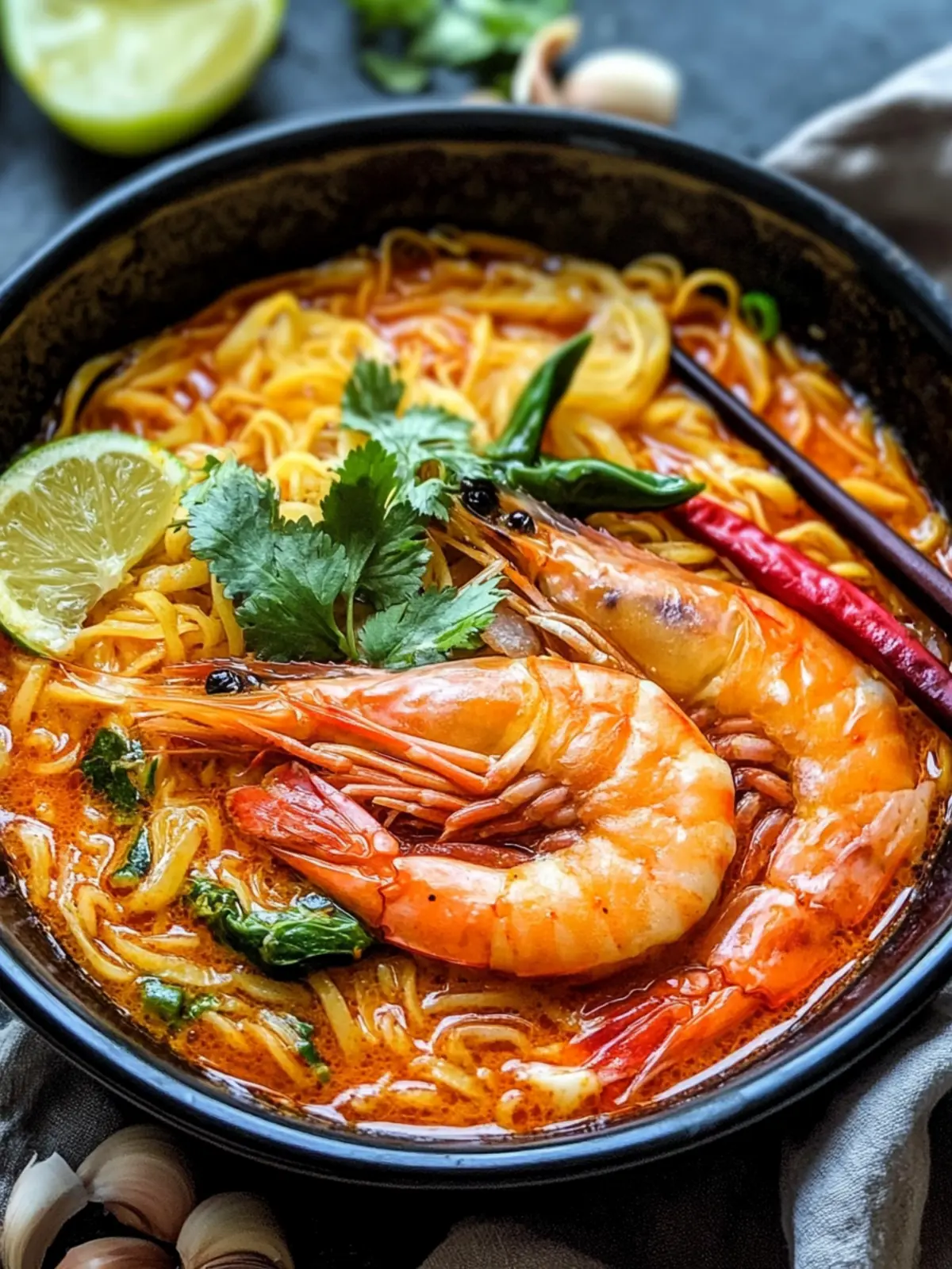 Tom Yum Mama Noodles with Shrimp – Quick Thai Comfort Food 5 Tom Yum Mama Noodles Shrimp