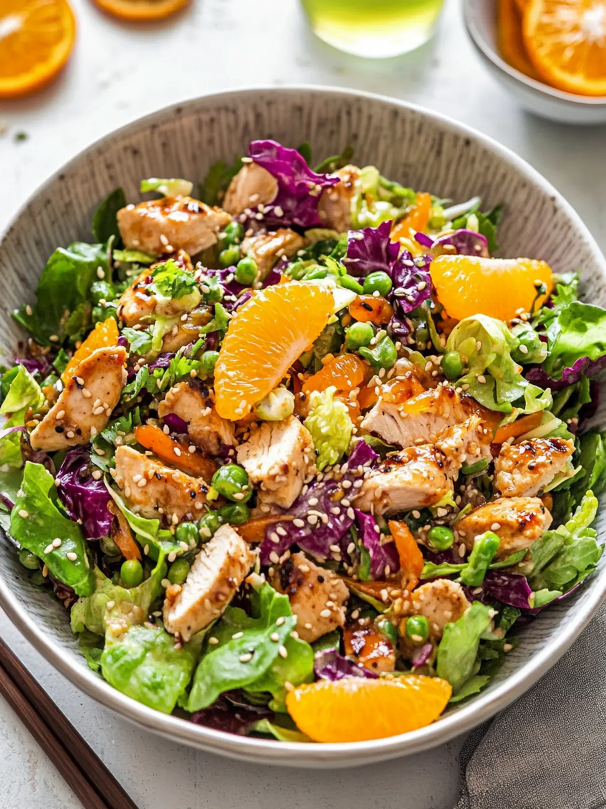 Flavor-Packed Sesame Ginger Orange Chicken Salad Delight 4 Sesame Ginger Orange Chicken Salad