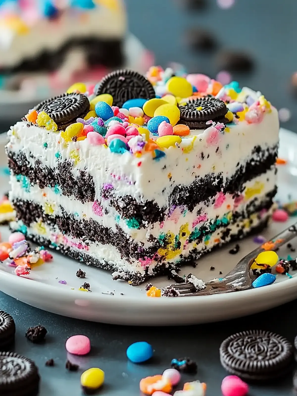 Delightful Funfetti Oreo Icebox Cake for Sweet Celebrations 5 Funfetti Oreo Icebox Cake