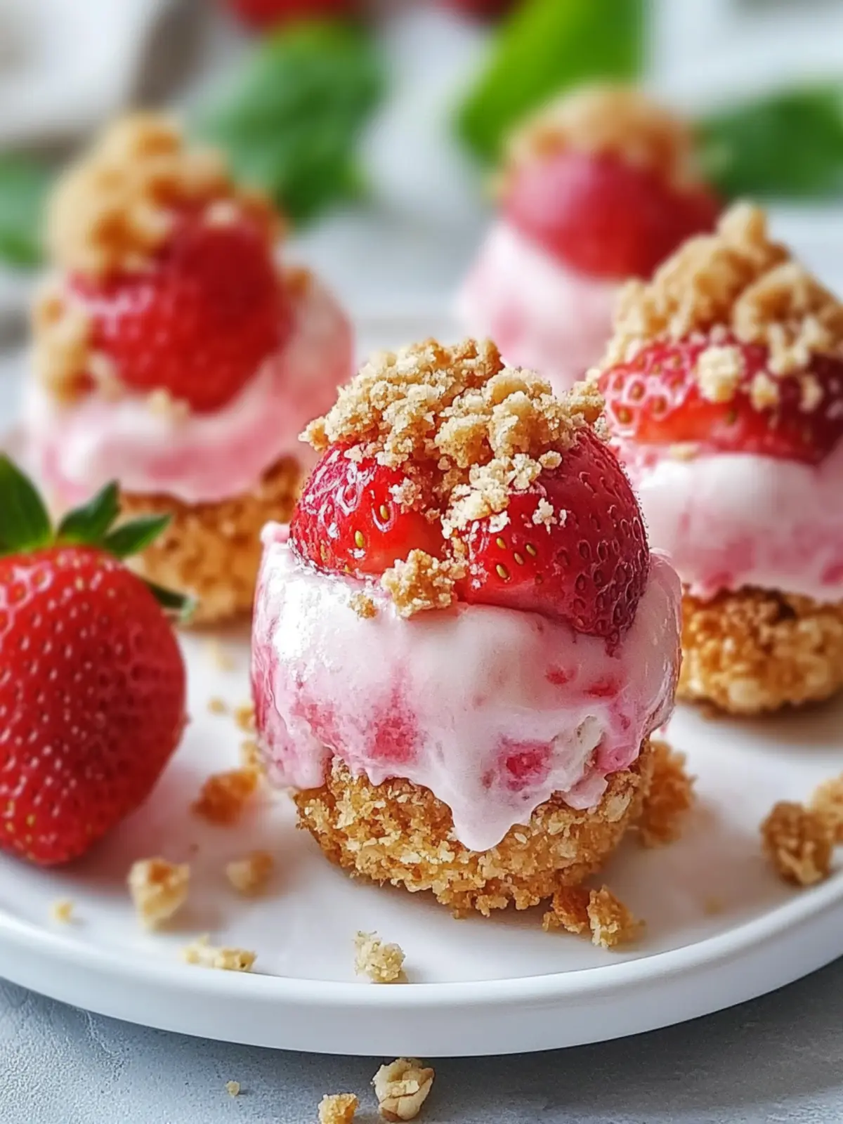 Irresistible Strawberry Cheesecake Crunch Bites You’ll Love 2 Strawberry Cheesecake Crunch Bites
