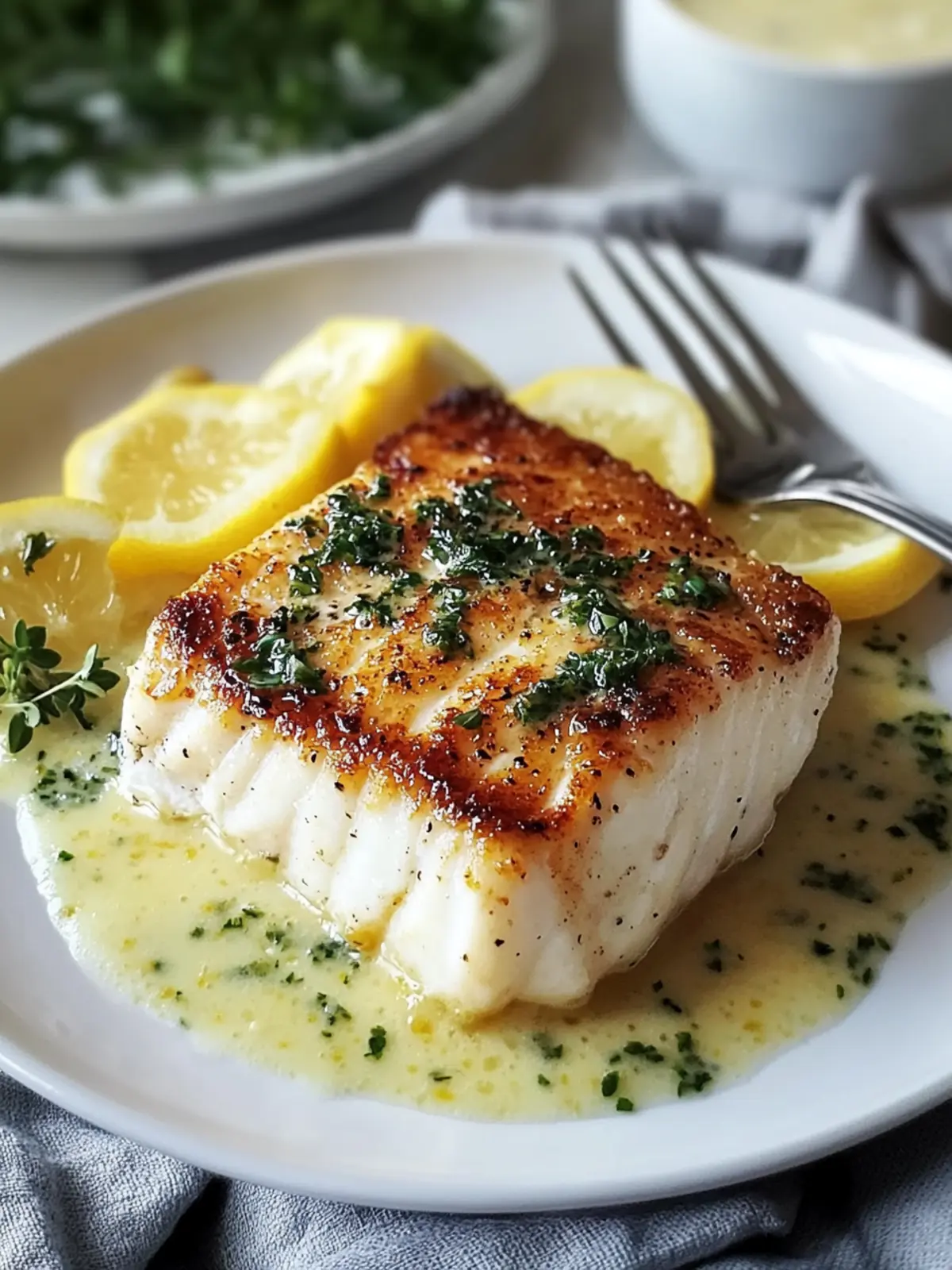 Zesty Halibut with Lemon Beurre Blanc for Home Cooks 4 Halibut with Lemon Beurre Blanc