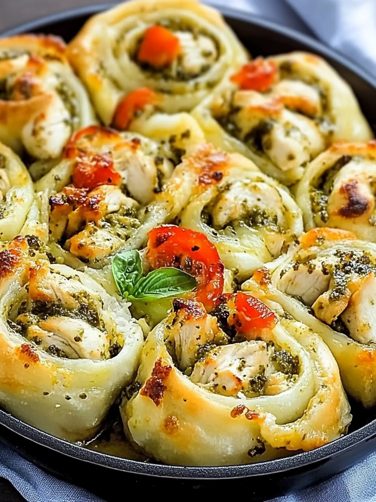 Irresistible Chicken Pesto Pizza Rolls Ready in 28 Minutes 4 Chicken Pesto Pizza Rolls