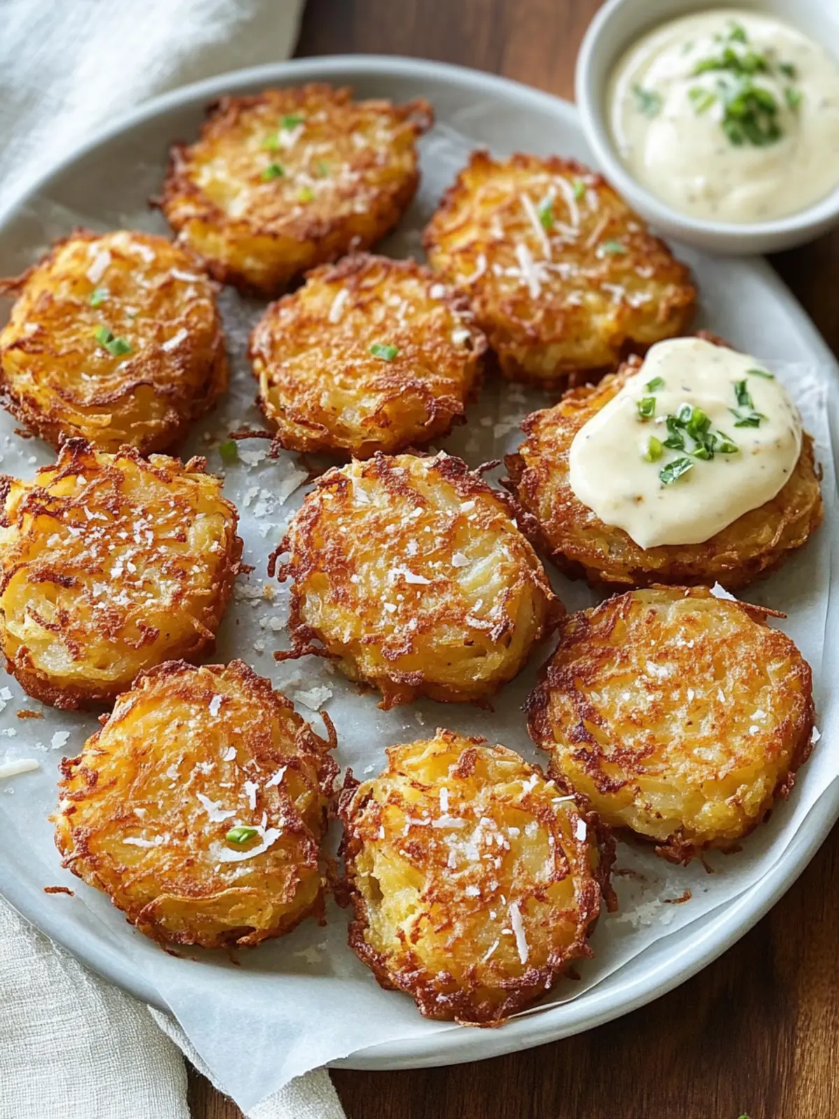 Crispy Garlic Parmesan Hash Browns: Irresistibly Crunchy Delight 3 Crispy Garlic Parmesan Hash Browns