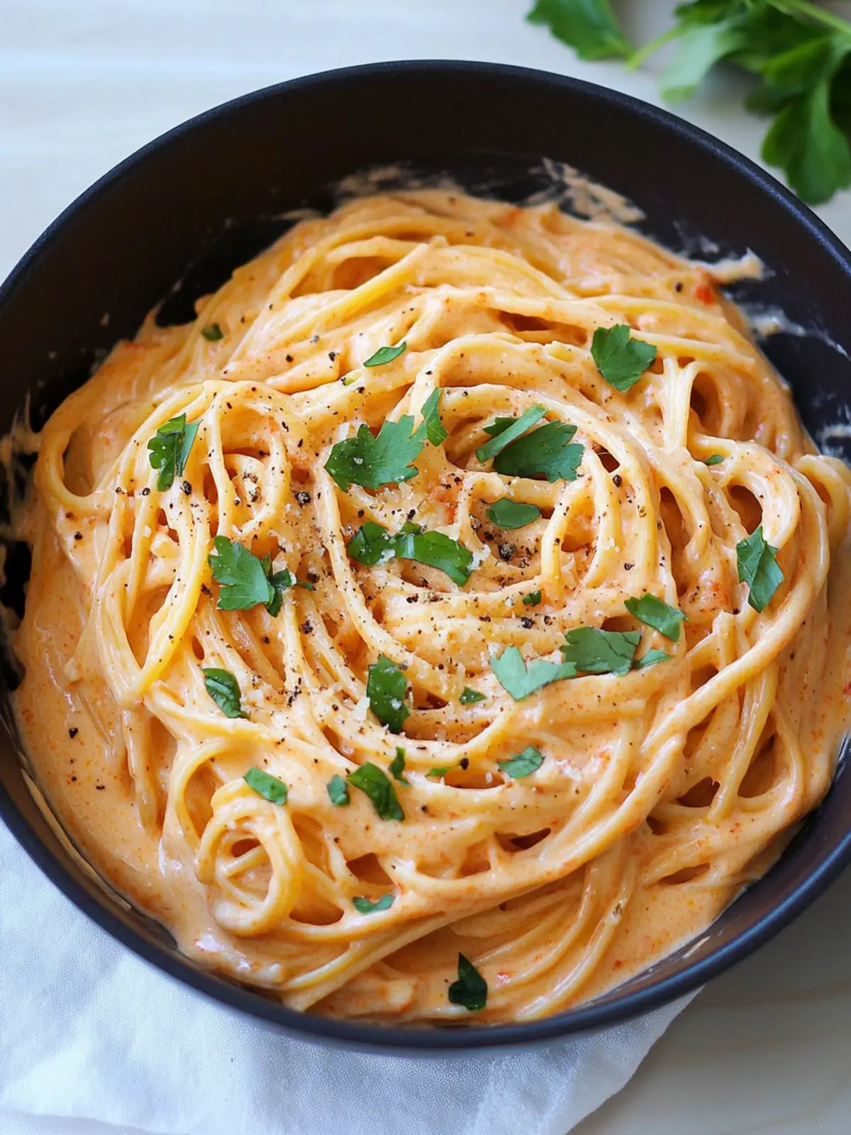 Creamy Red Pepper Alfredo Pasta that's Totally Nut-Free! 3 Creamy Red Pepper Alfredo Pasta