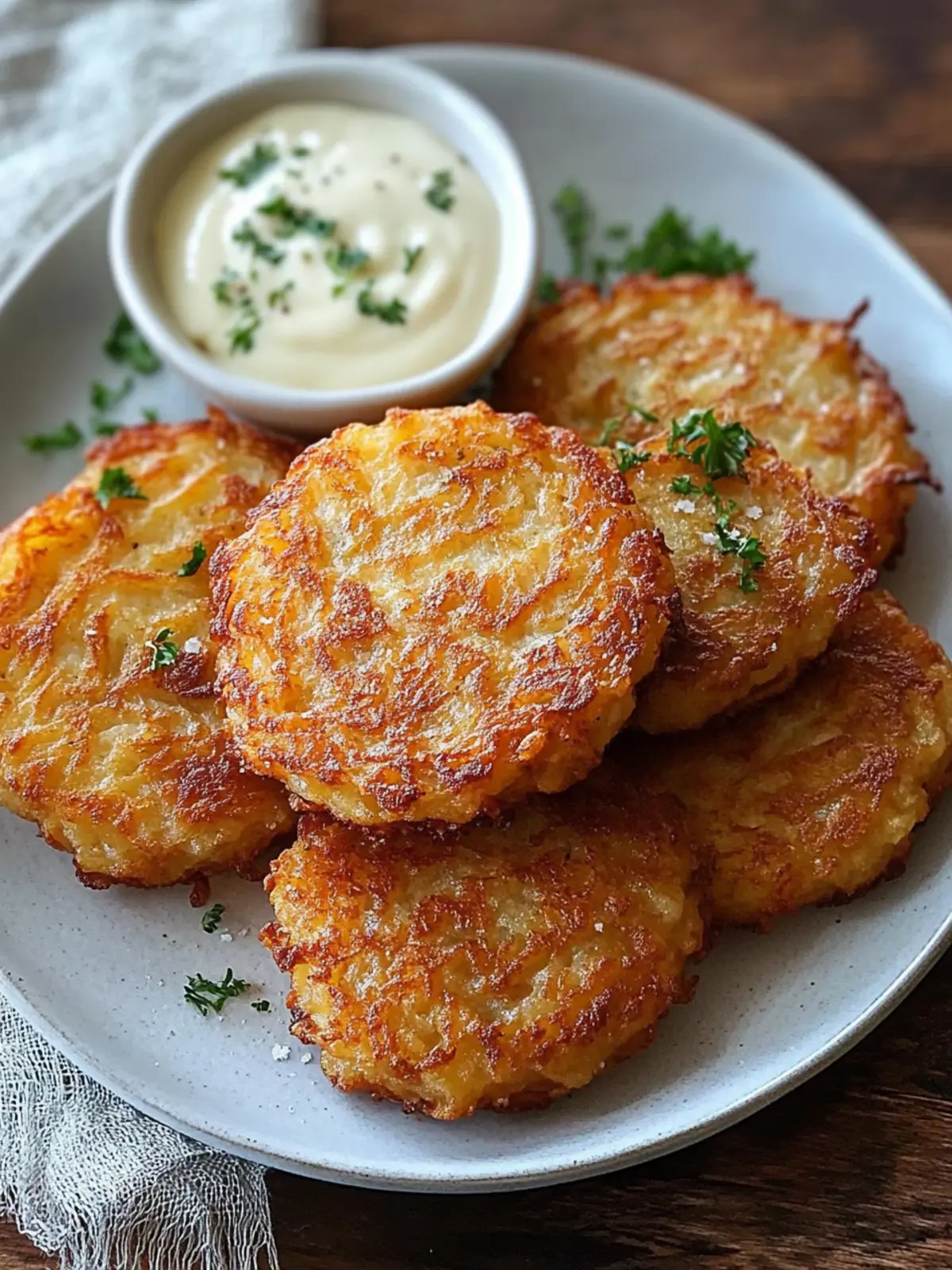 Crispy Garlic Parmesan Hash Browns: Irresistibly Crunchy Delight 4 Crispy Garlic Parmesan Hash Browns