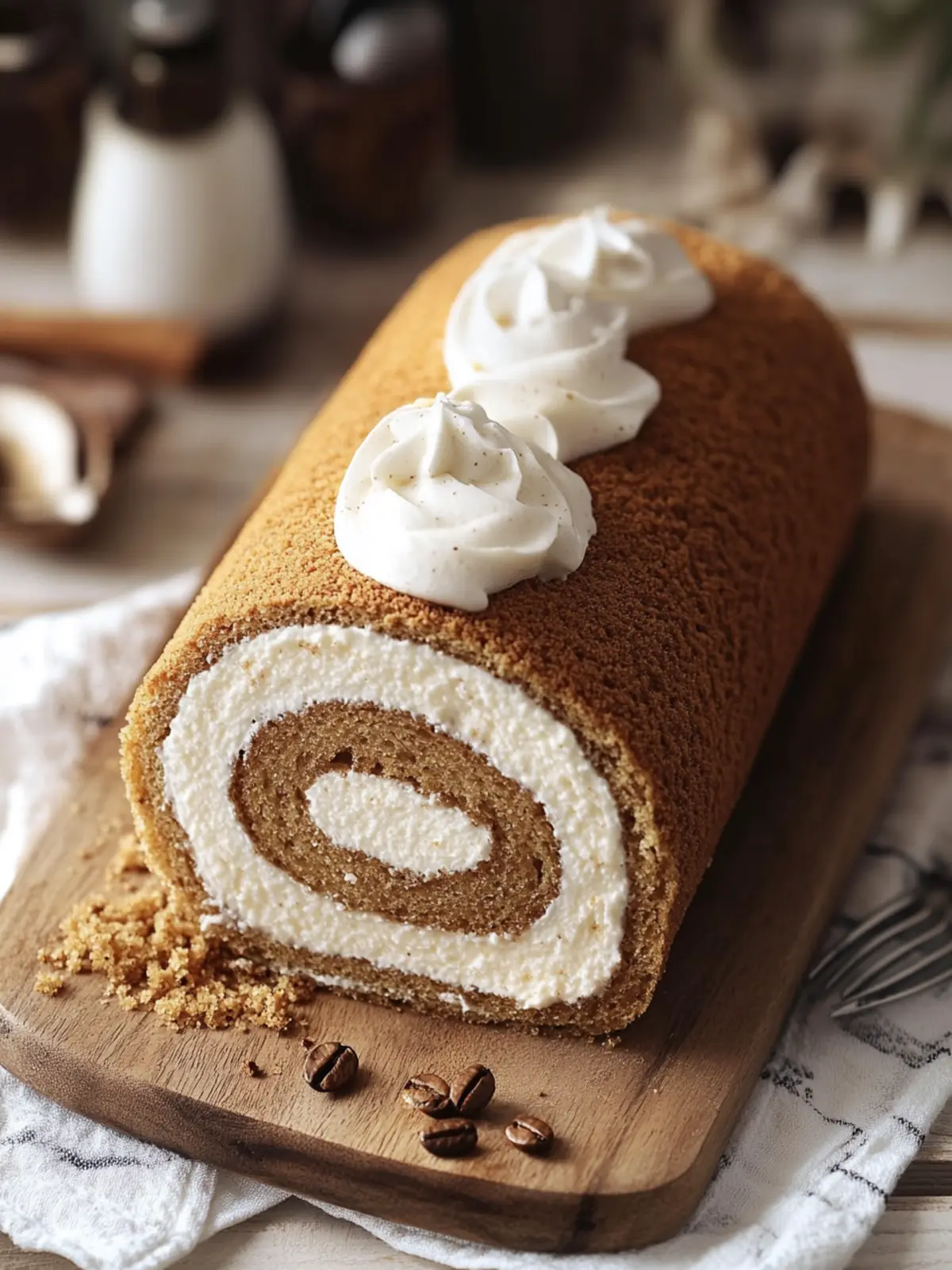 Irresistible Coffee Swiss Roll with Creamy Whipped Delight 3 Coffee Swiss Roll
