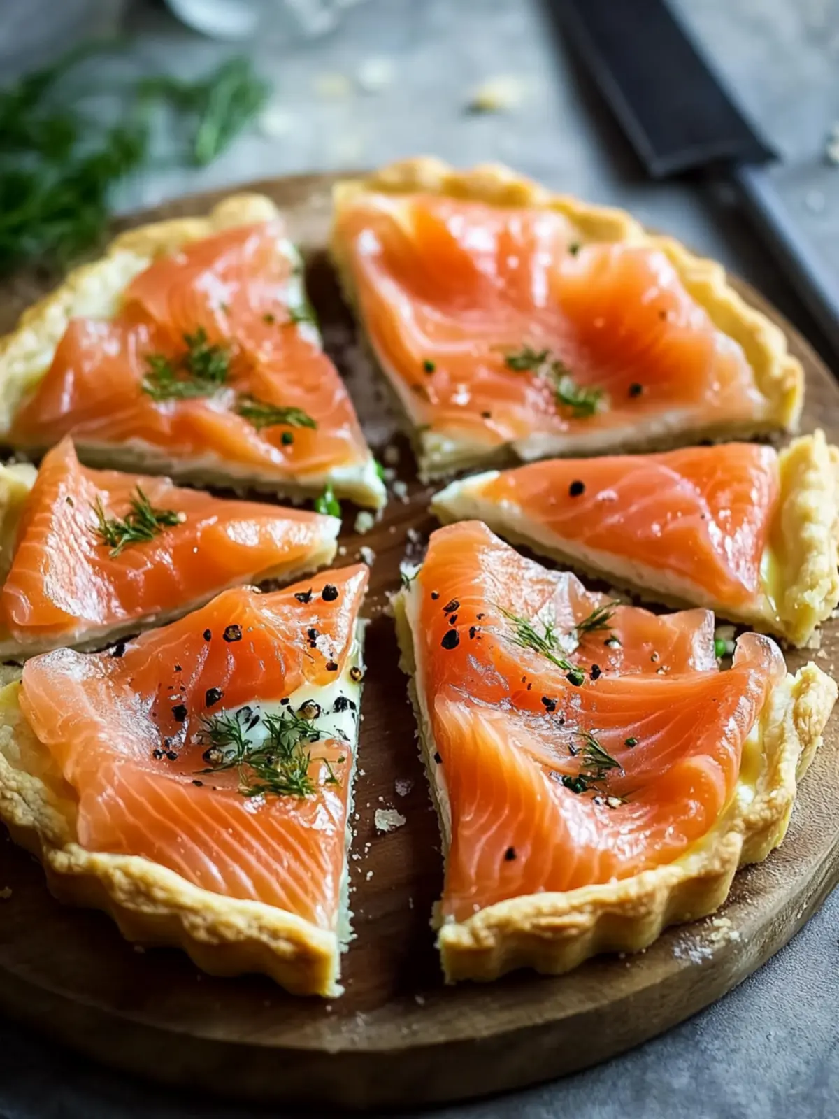 Gourmet Smoked Salmon Tart: Easy Appetizer for Any Occasion 4 Smoked Salmon Tart