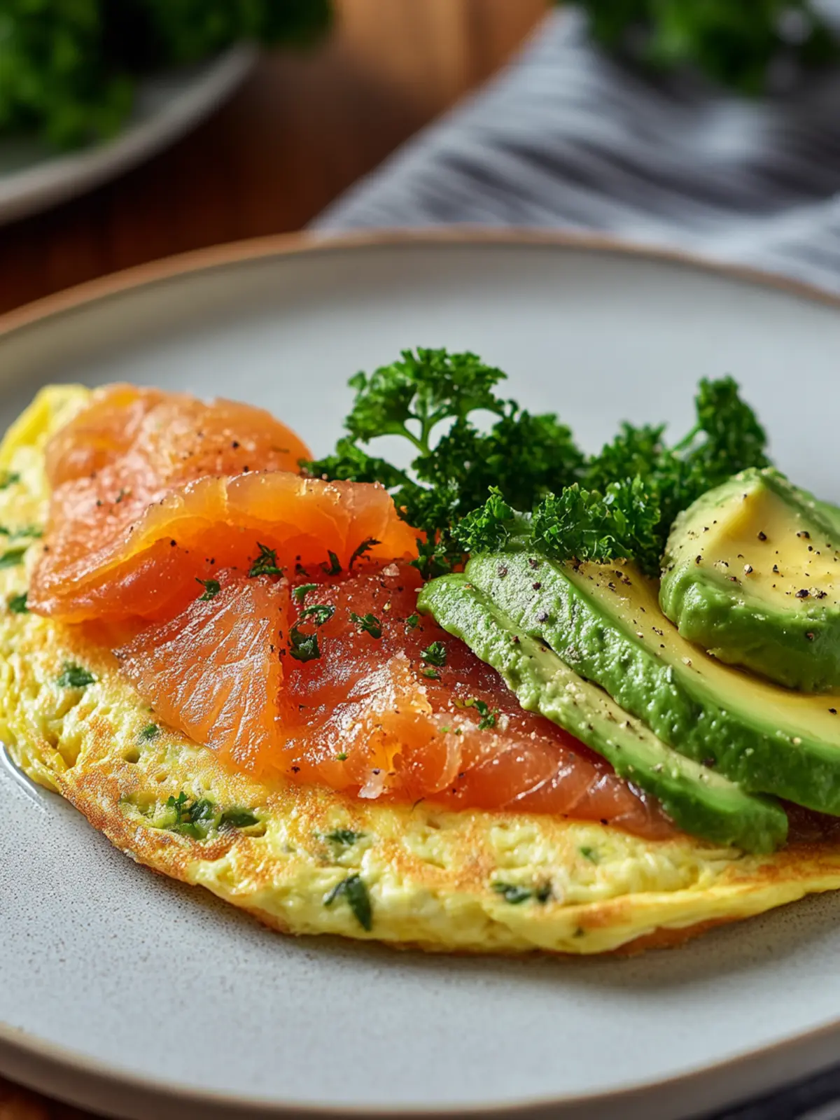 Delicious Avocado & Smoked Salmon Omelet in Just 10 Minutes 2 Avocado & Smoked Salmon Omelet