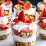 Irresistible Strawberry Pretzel Salad Cups You’ll Adore 6 Strawberry Pretzel Salad Cups