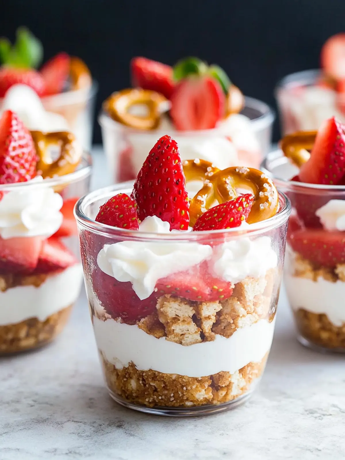 Irresistible Strawberry Pretzel Salad Cups You’ll Adore 5 Strawberry Pretzel Salad Cups