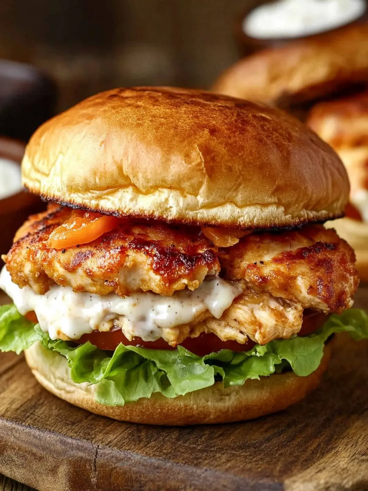 Savor Cheddar Ranch Chicken Burgers for Ultimate Flavor Bliss 3 Cheddar Ranch Chicken Burger