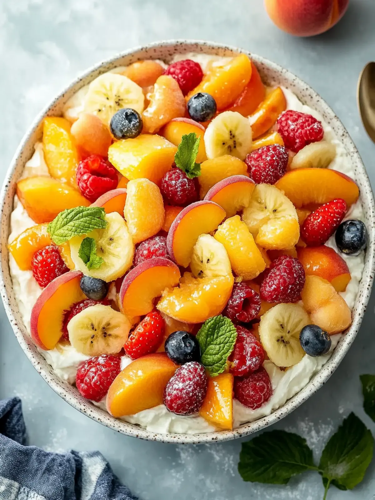 Delicious Easter Fruit Salad with Peach Pie Filling Magic 3 Easter Fruit Salad with Peach Pie Filling