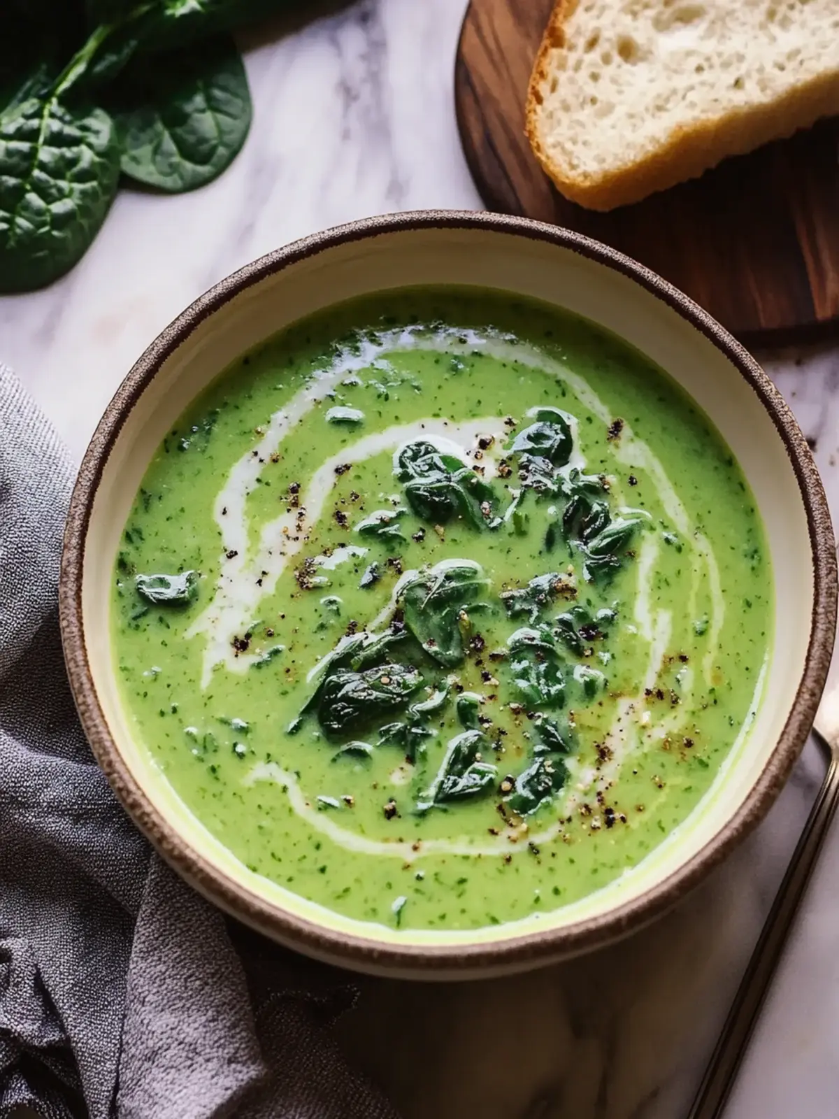 Delicious Cream of Spinach Soup Ready in Just 20 Minutes 3 Cream of Spinach Soup