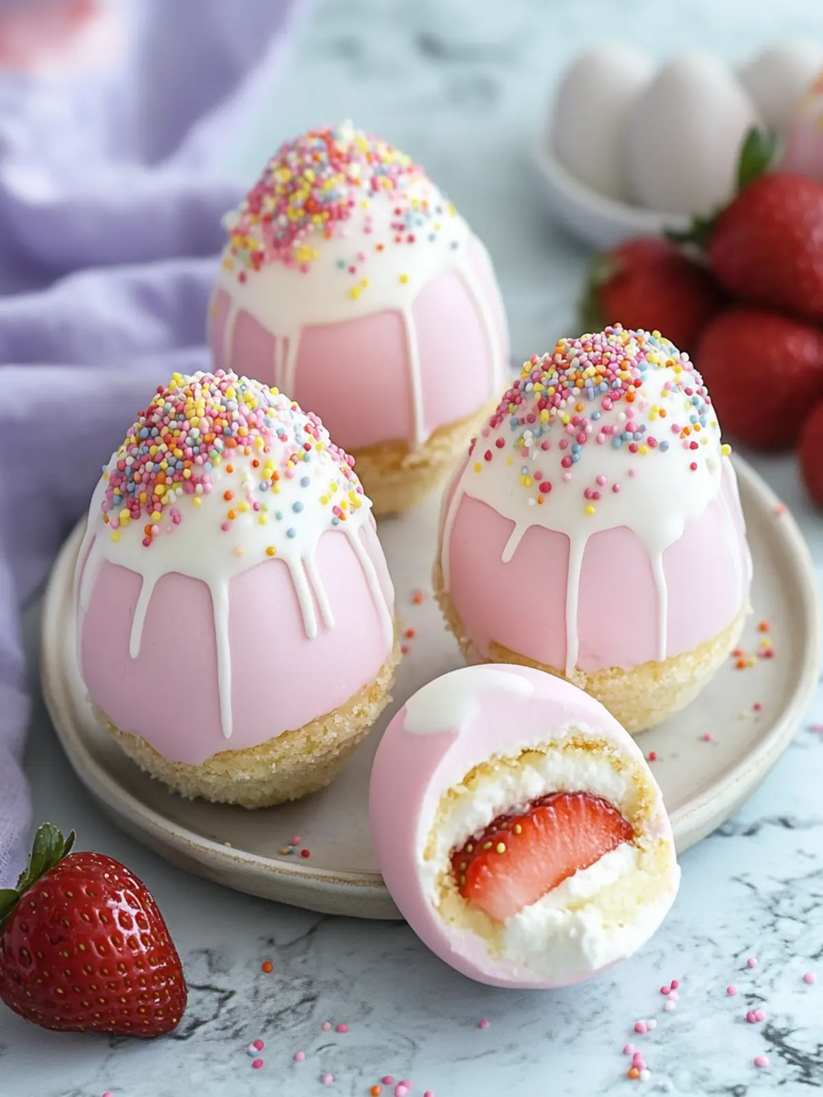 Strawberry Shortcake Easter Egg Bombs for Sweet Spring Joy 3 Strawberry Shortcake Easter Egg Bombs