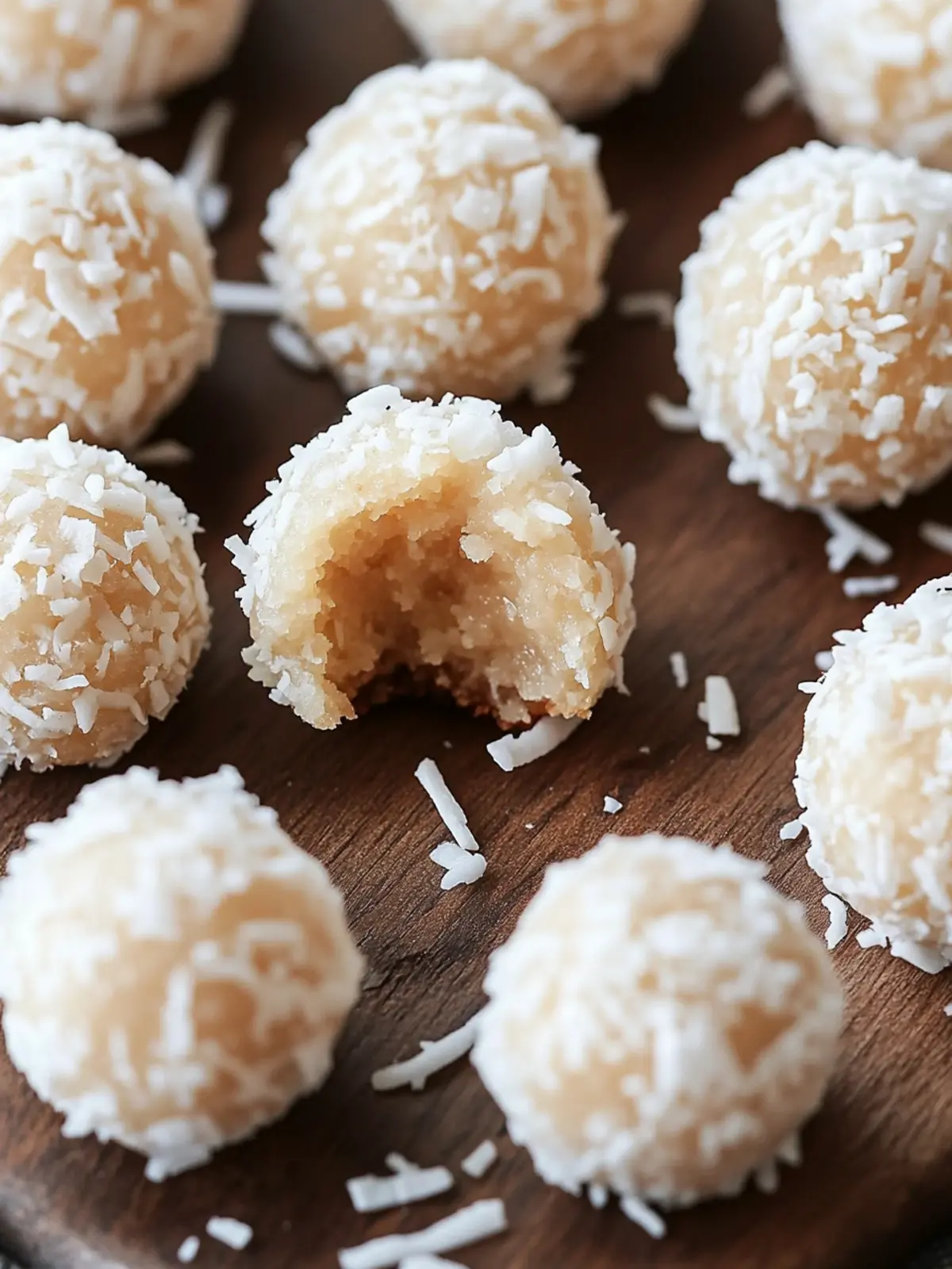 Delicious Coconut Cookie Balls Stuffed with Chocolate Bliss 3 Coconut Cookie Balls