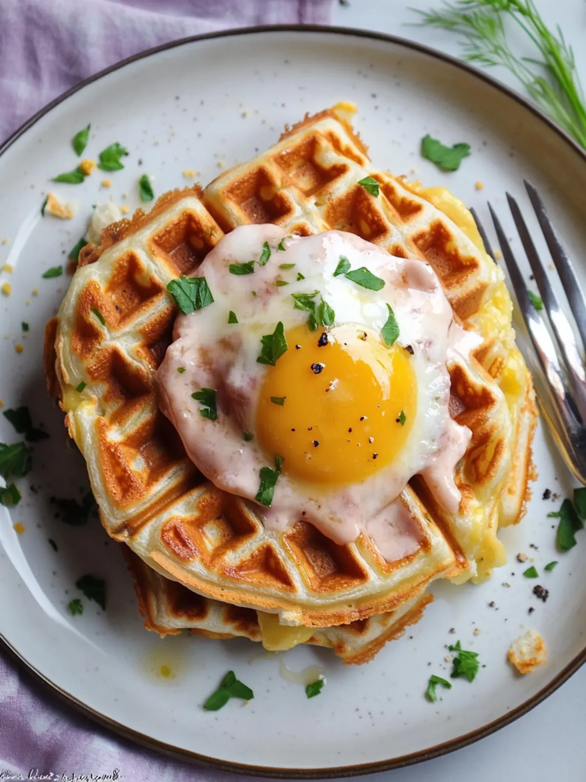 Savor Croque Madame Waffles with Creamy Dijon Perfection 5 Croque Madame Waffles
