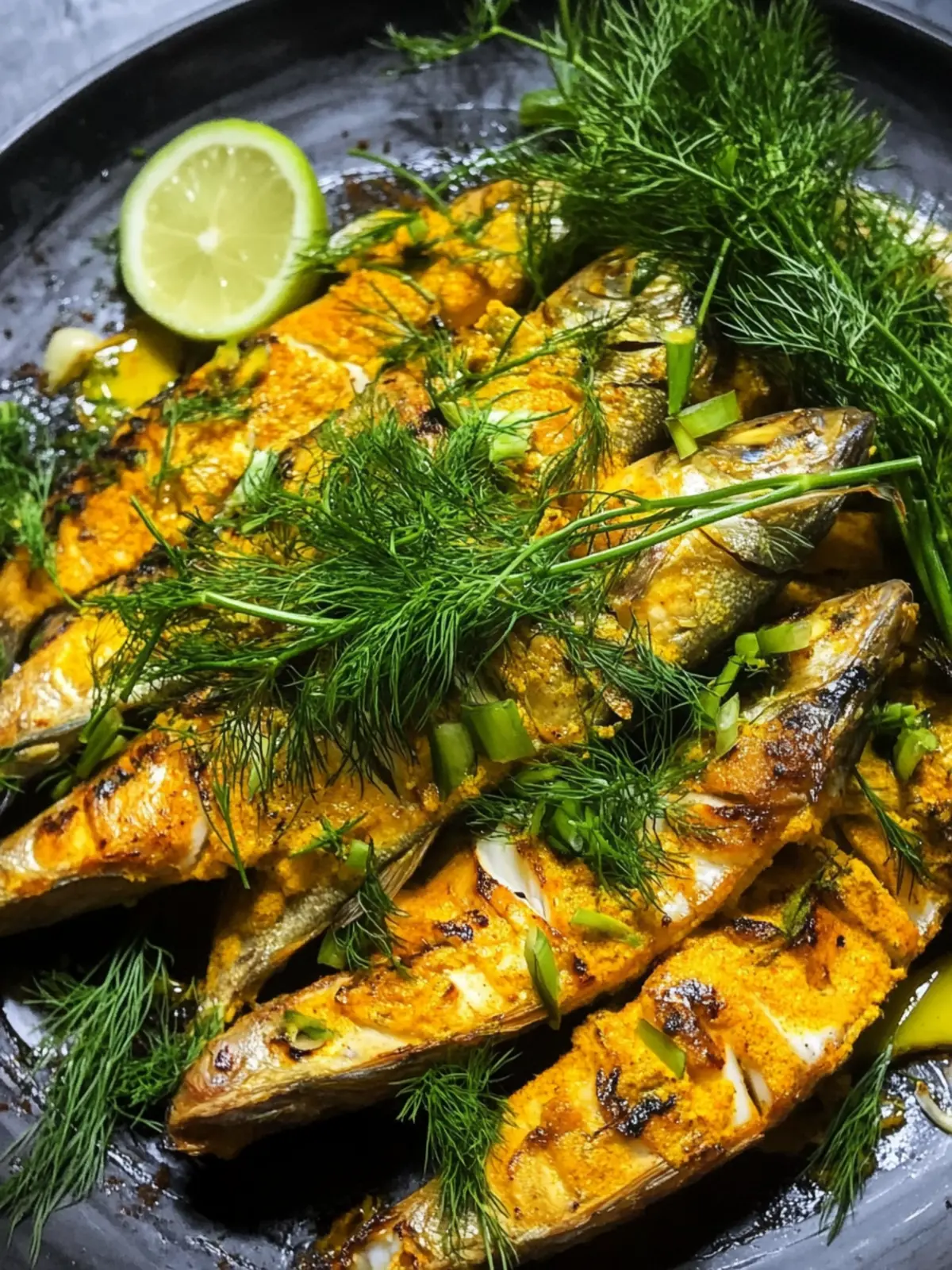 Savor Grilled Fish with Turmeric and Dill: A Vietnamese Delight 2 Grilled Fish with Turmeric and Dill